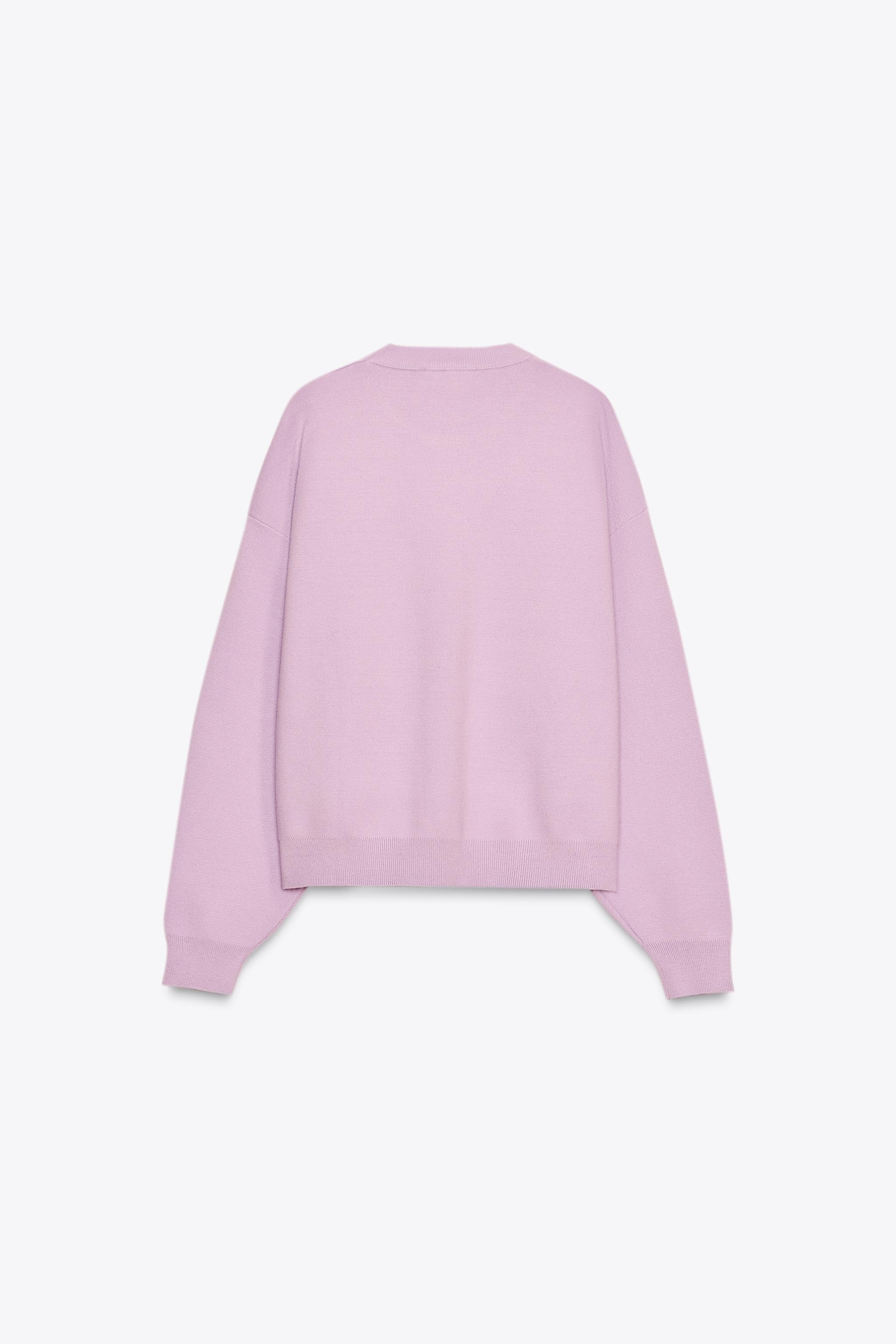 RIB KNIT SWEATSHIRT