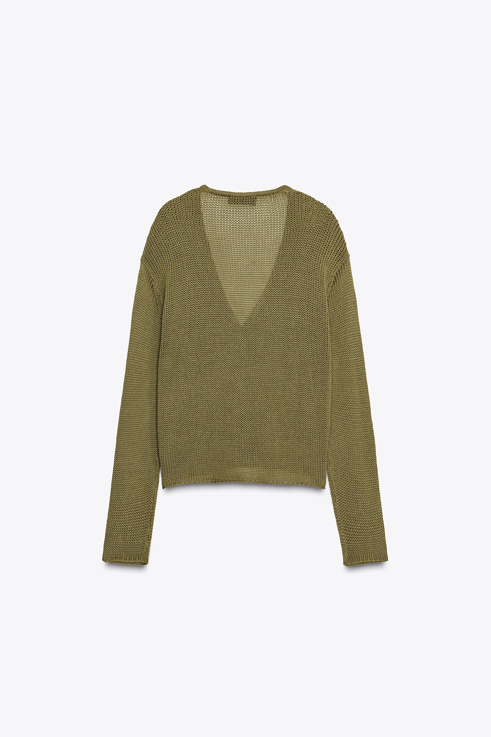 100% COTTON KNIT CARDIGAN