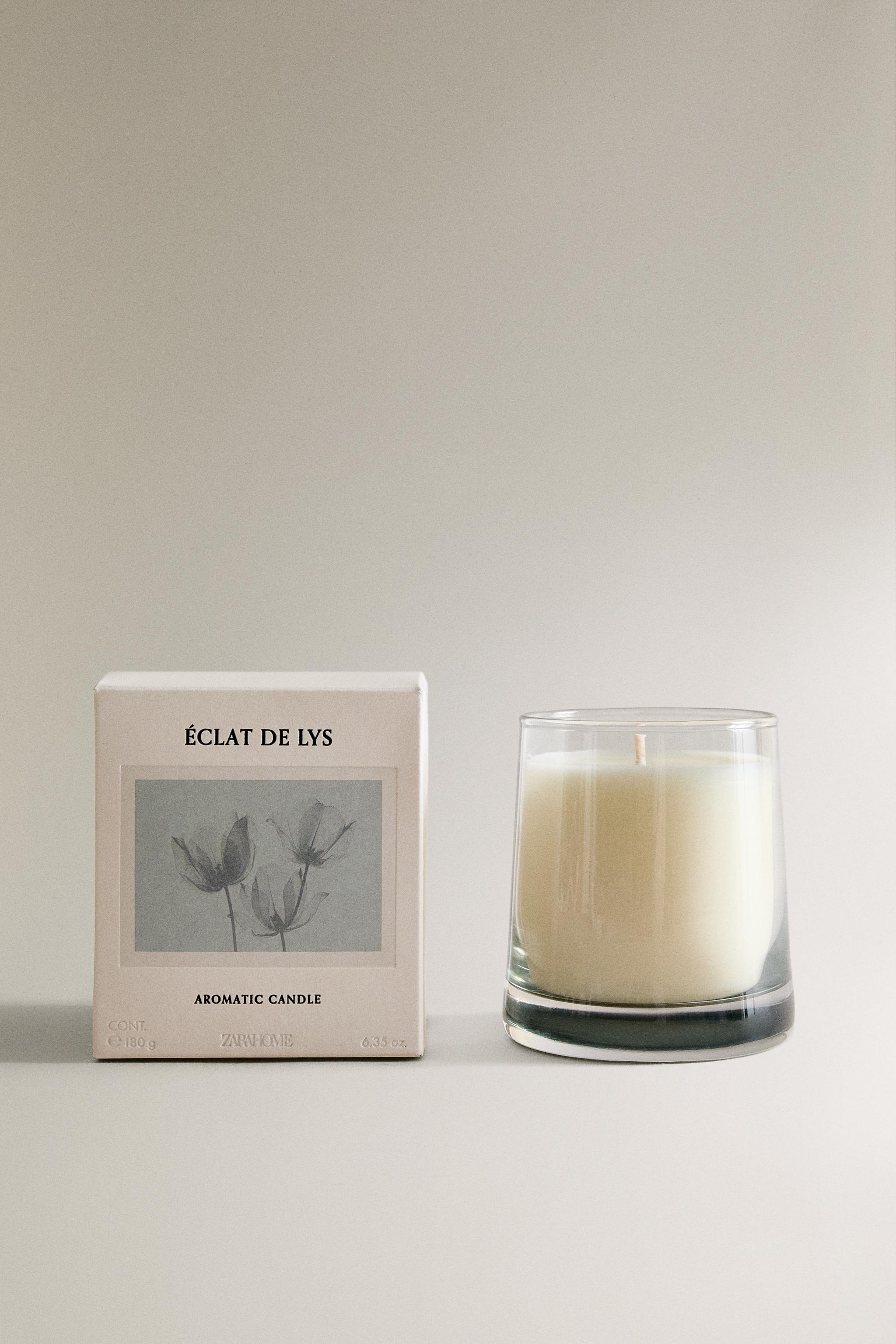 (180 G) ÉCLAT DE LYS SCENTED CANDLE