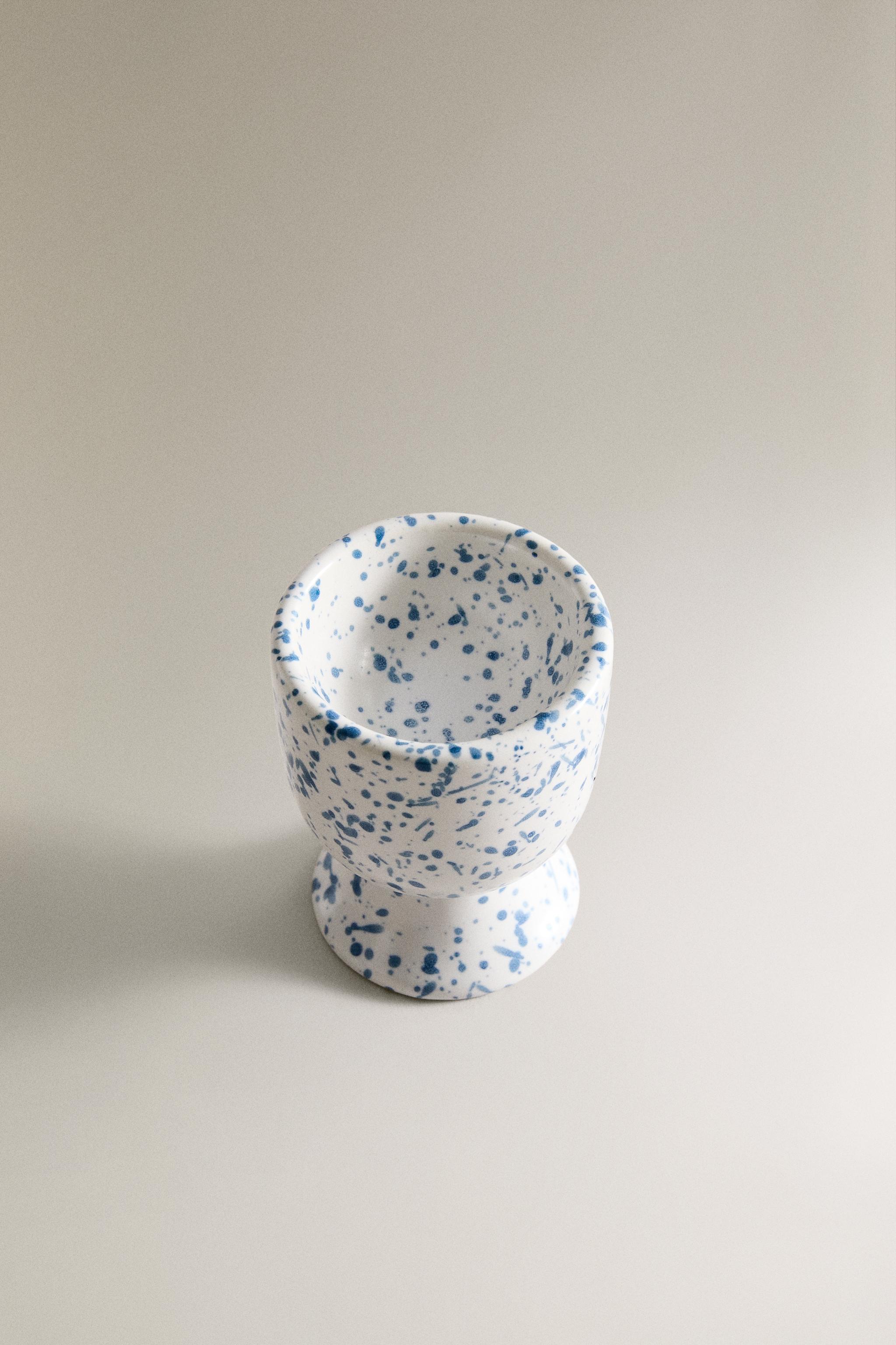 SPECKLED STONEWARE EGG CUP