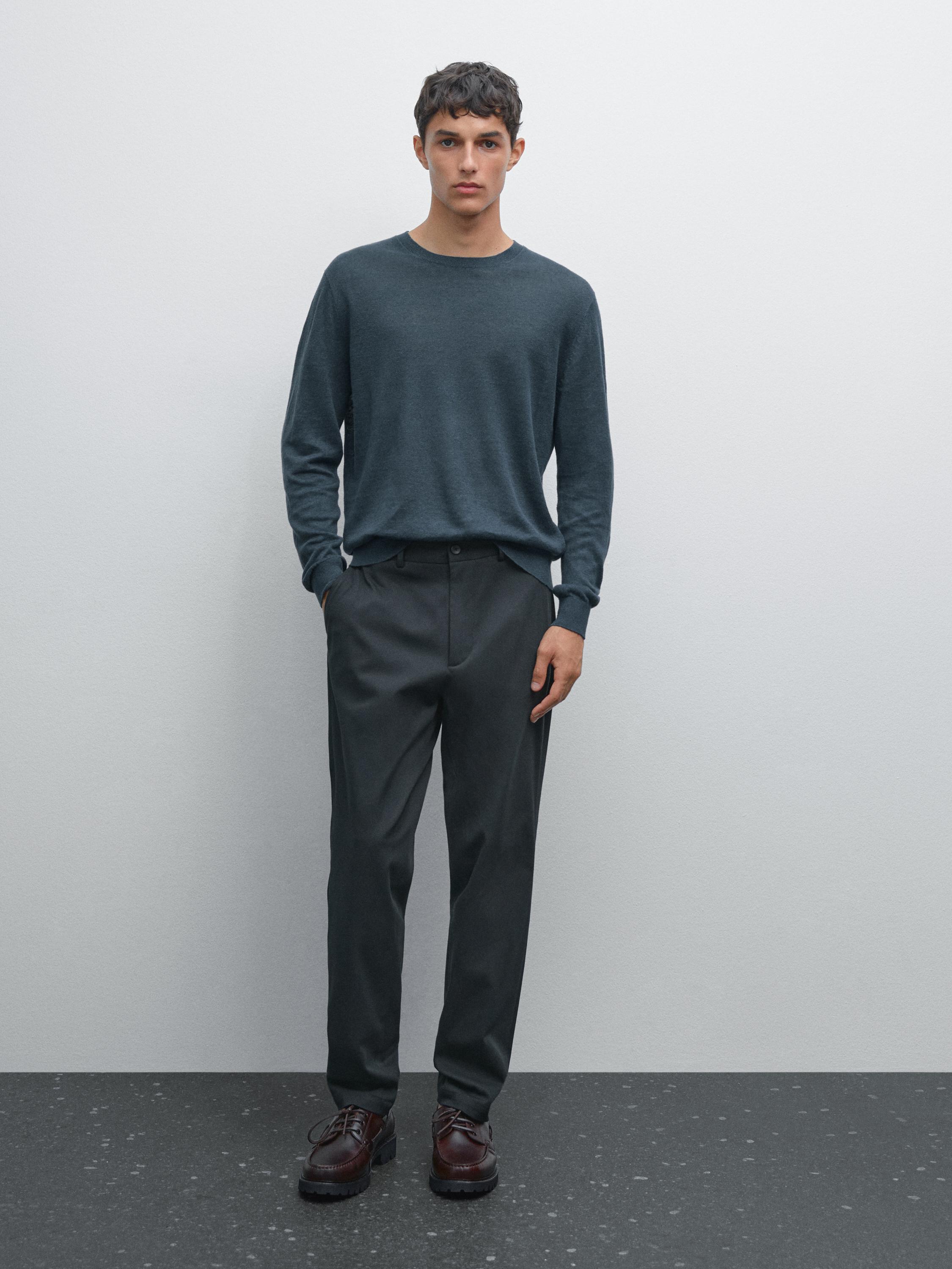 Cotton blend semi joggers