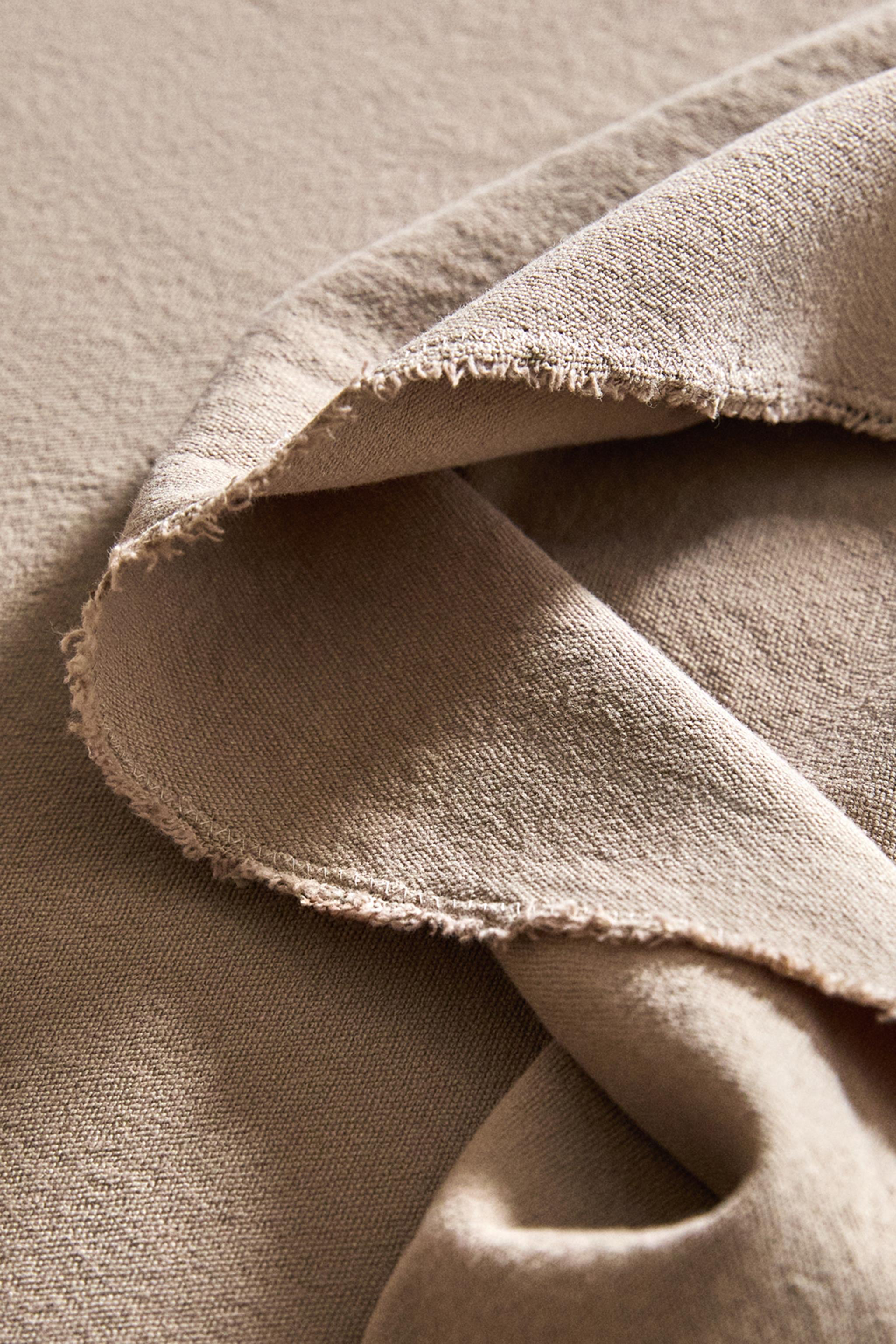 FADED-EFFECT COTTON TABLECLOTH