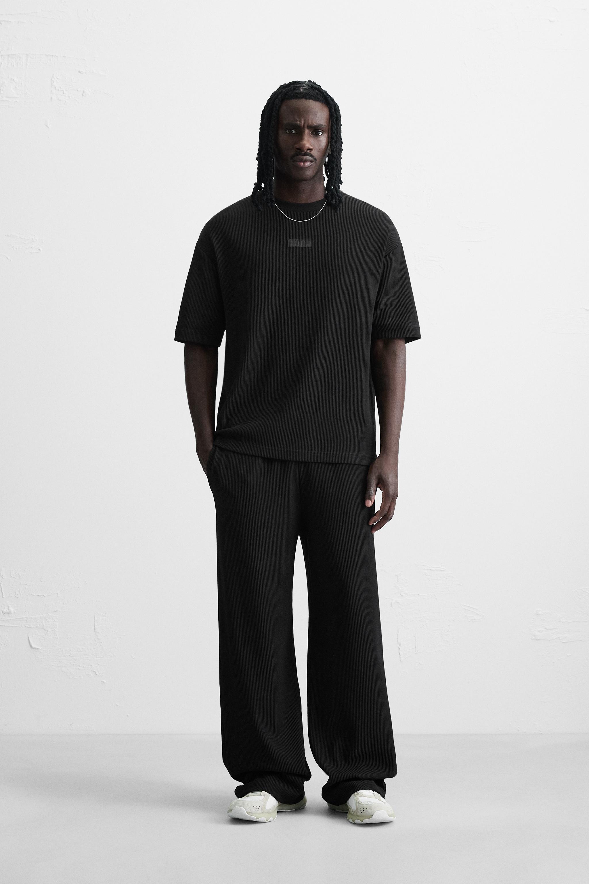 VERTICAL TEXTURED JOGGER PANTS