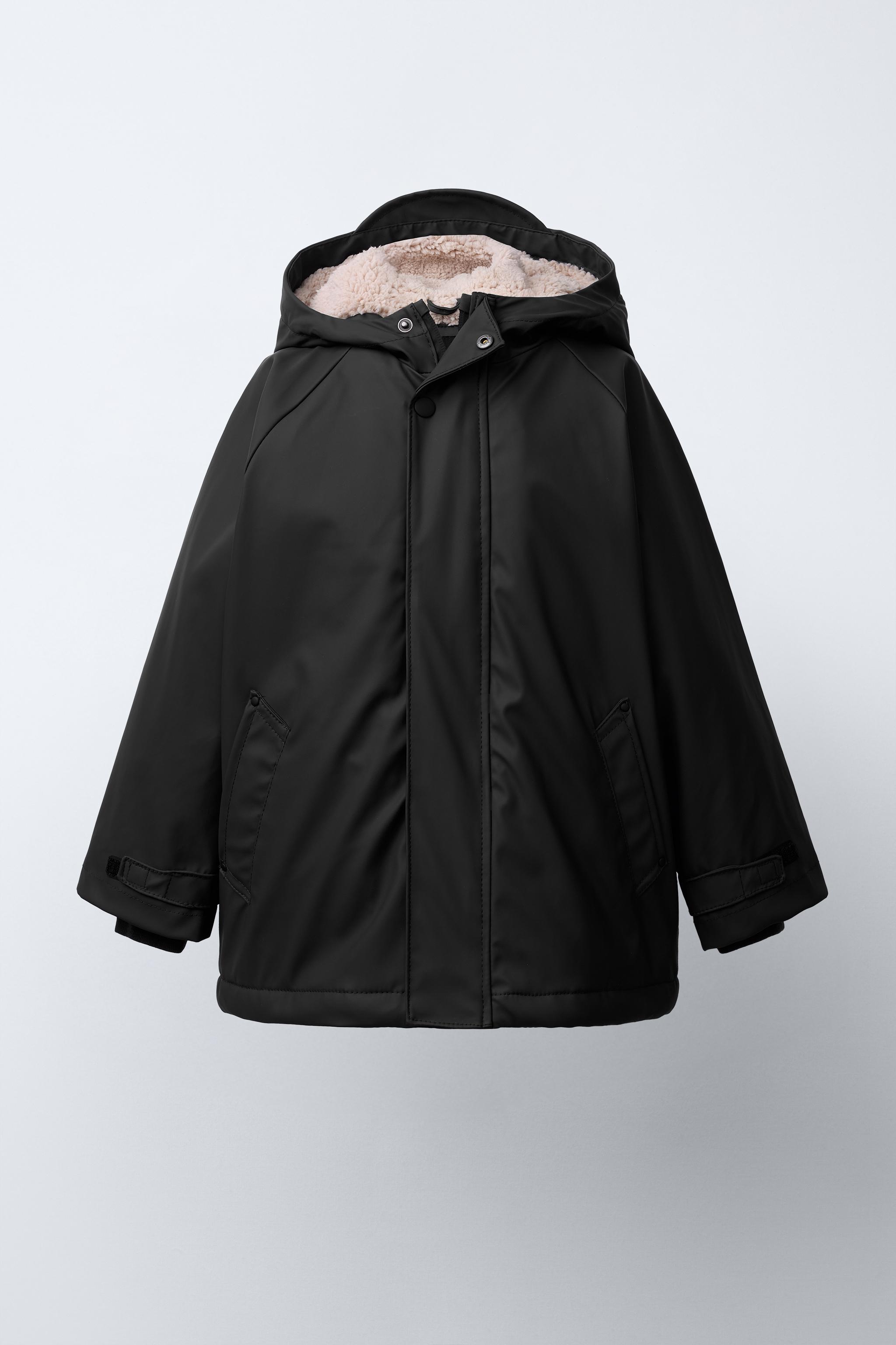 WATER REPELLENT COATED SHERPA JACKET