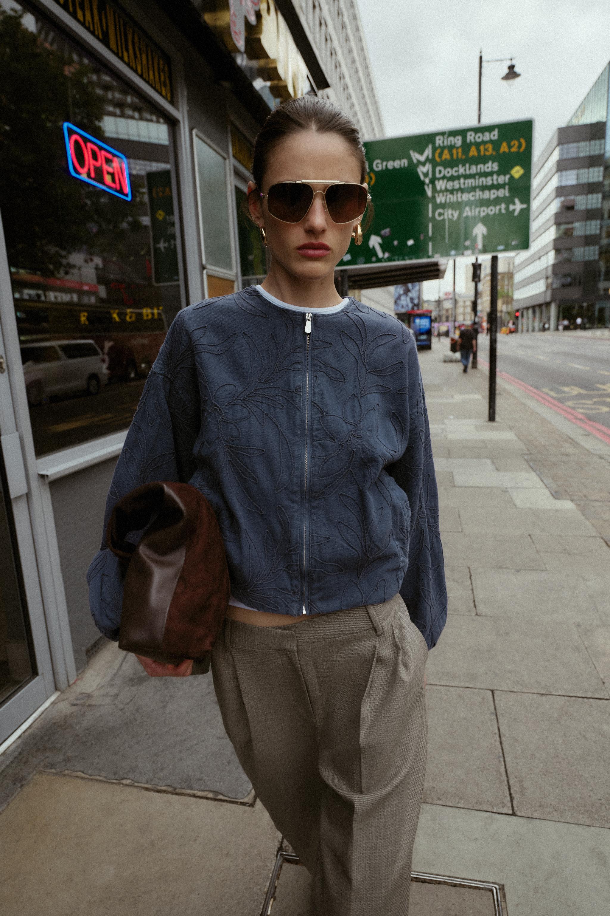 EMBROIDERED BOMBER JACKET