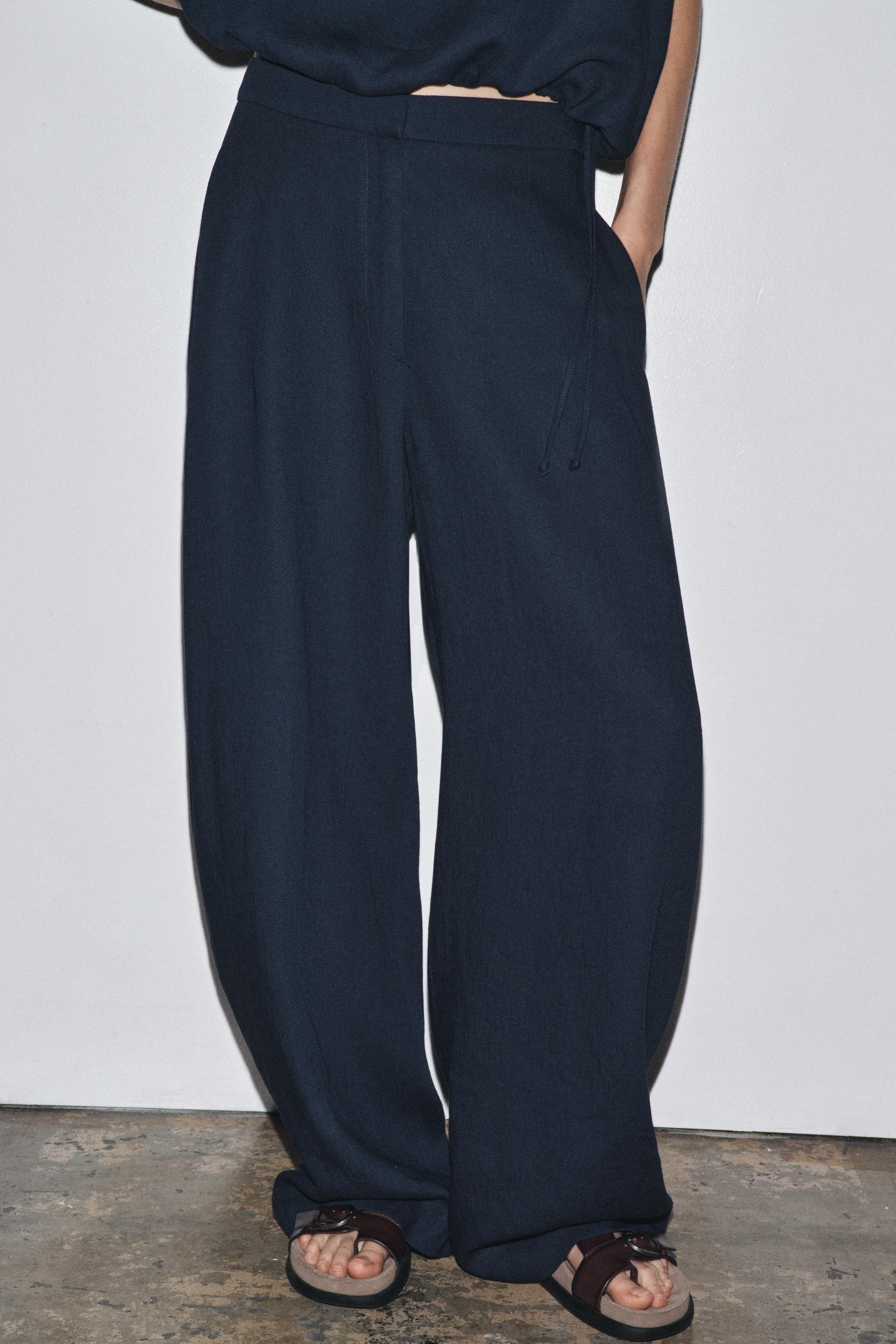 ZW COLLECTION LINEN BALLOON PANTS