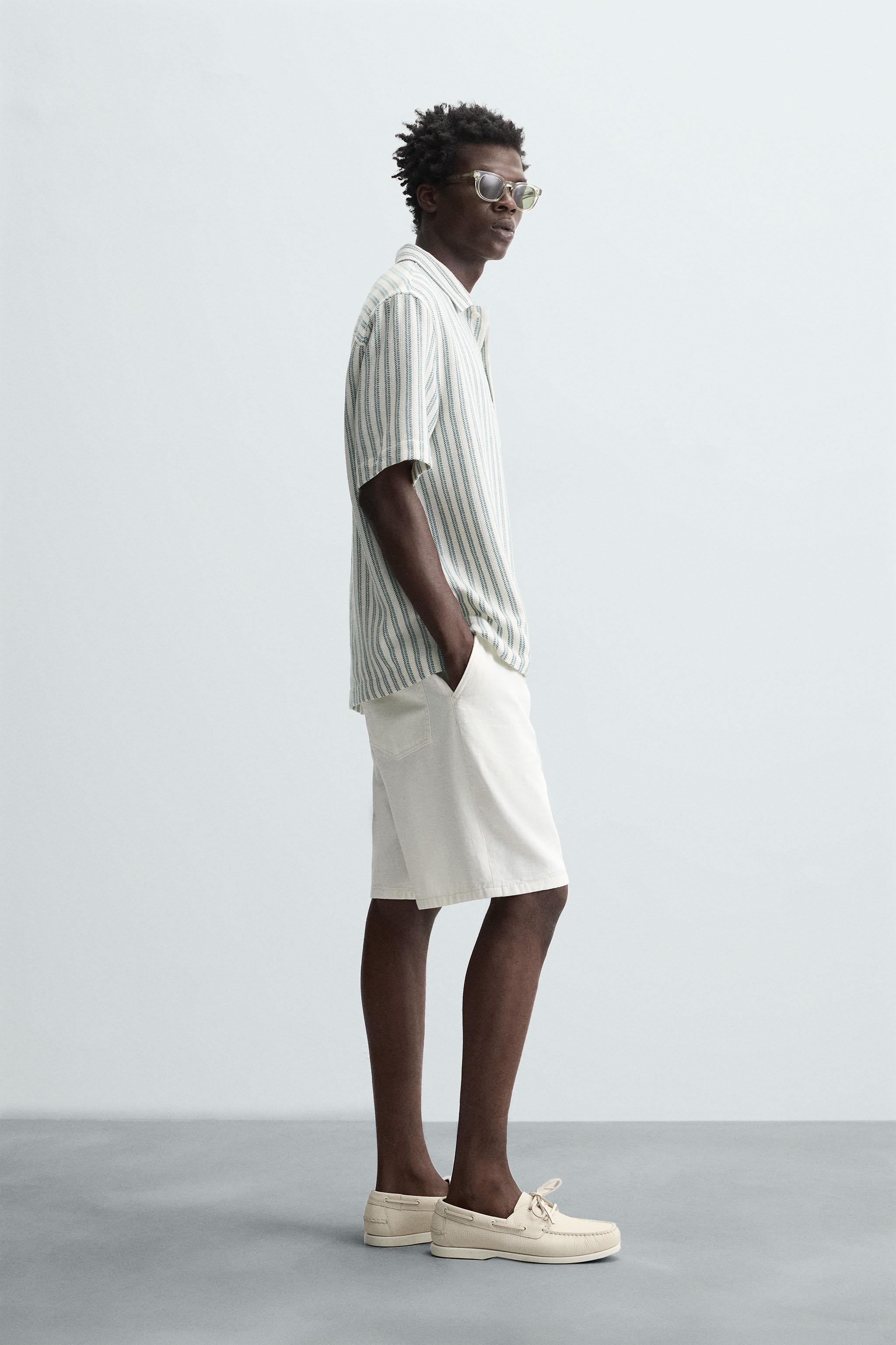 HERRINGBONE TEXTURED POLO SHIRT