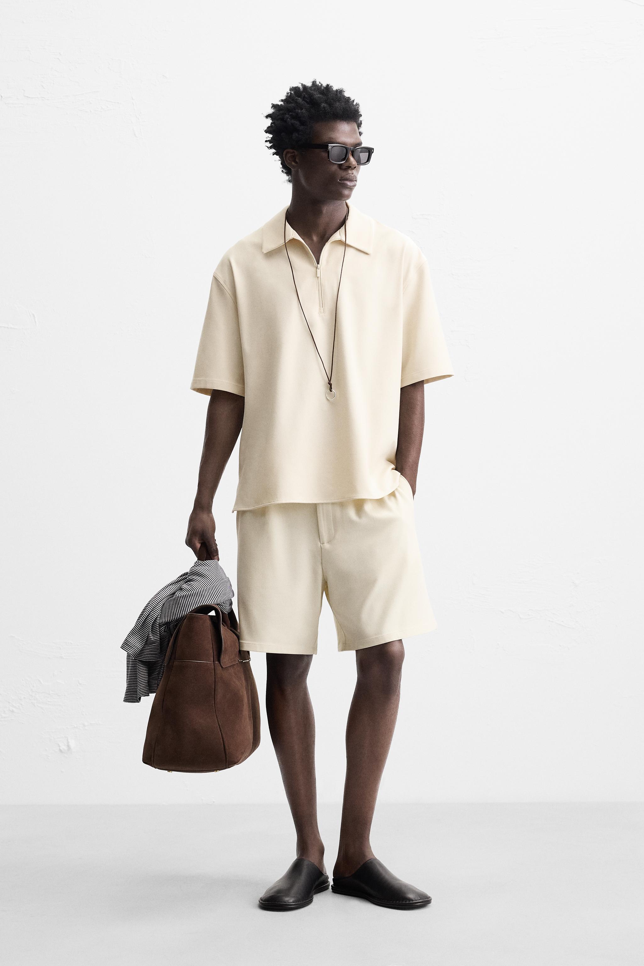 TECHNICAL ZIP POLO SHIRT