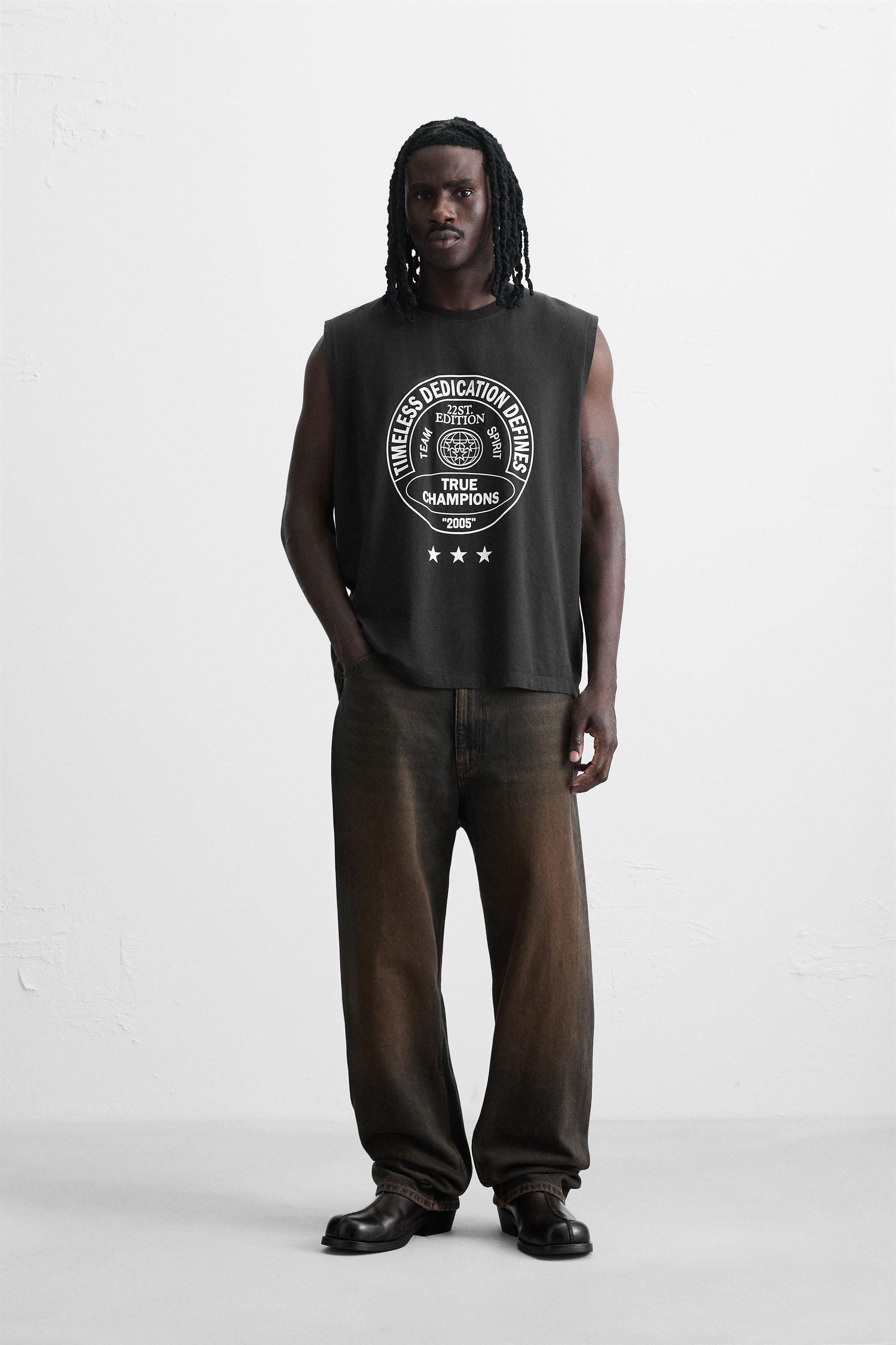 WASHED PRINT TANK TOP