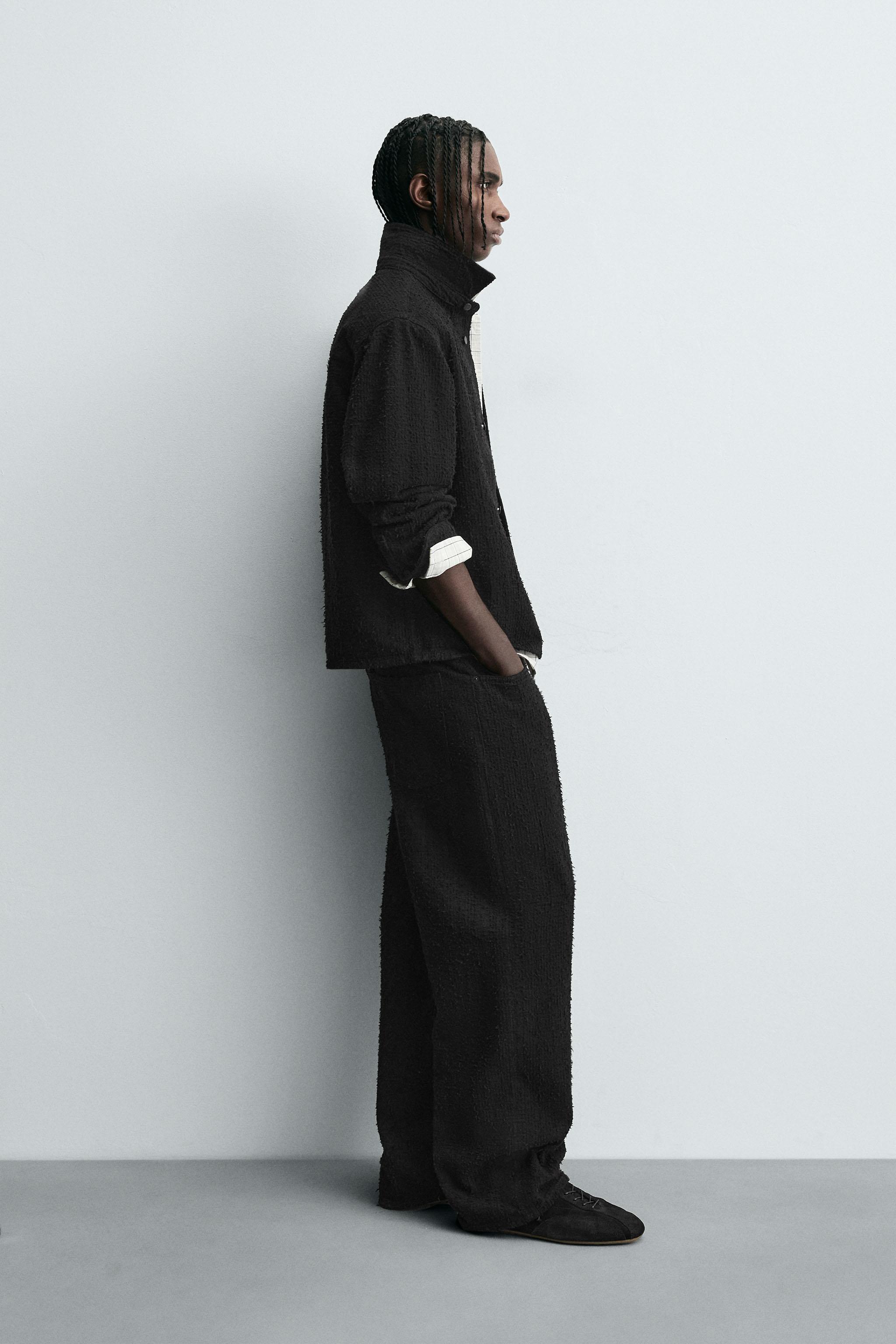 TEXTURED DENIM SHIRT