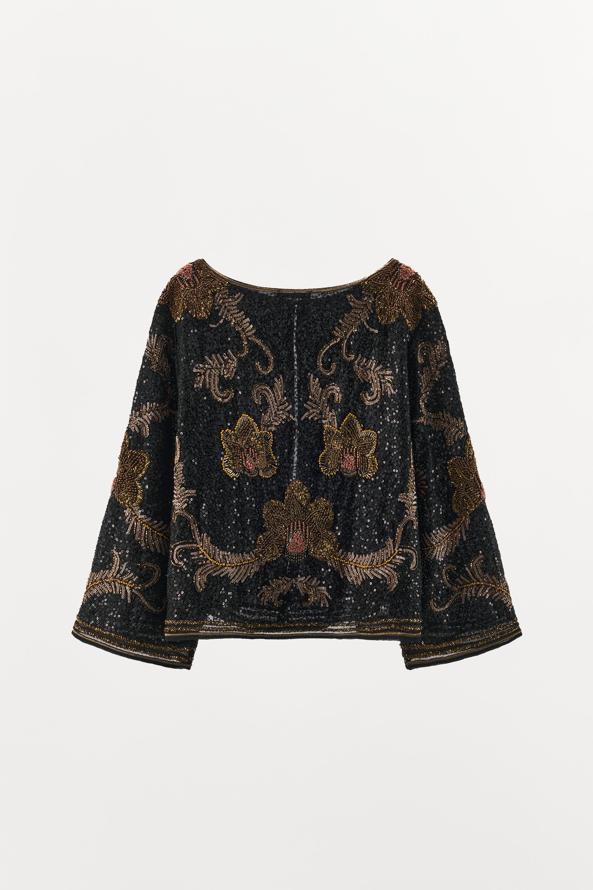 EMBROIDERED CAPE JACKET