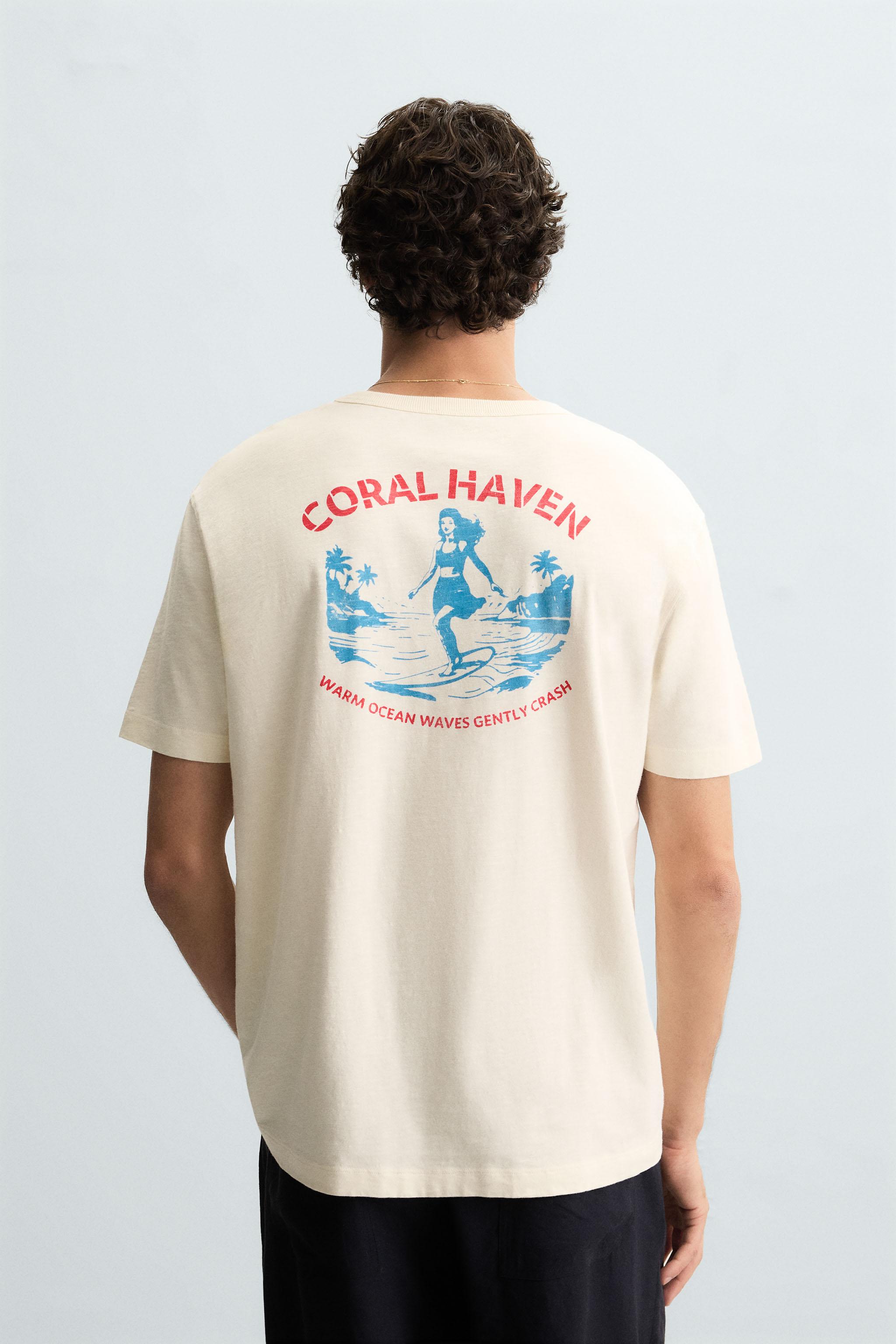 CONTRAST GRAPHIC T-SHIRT