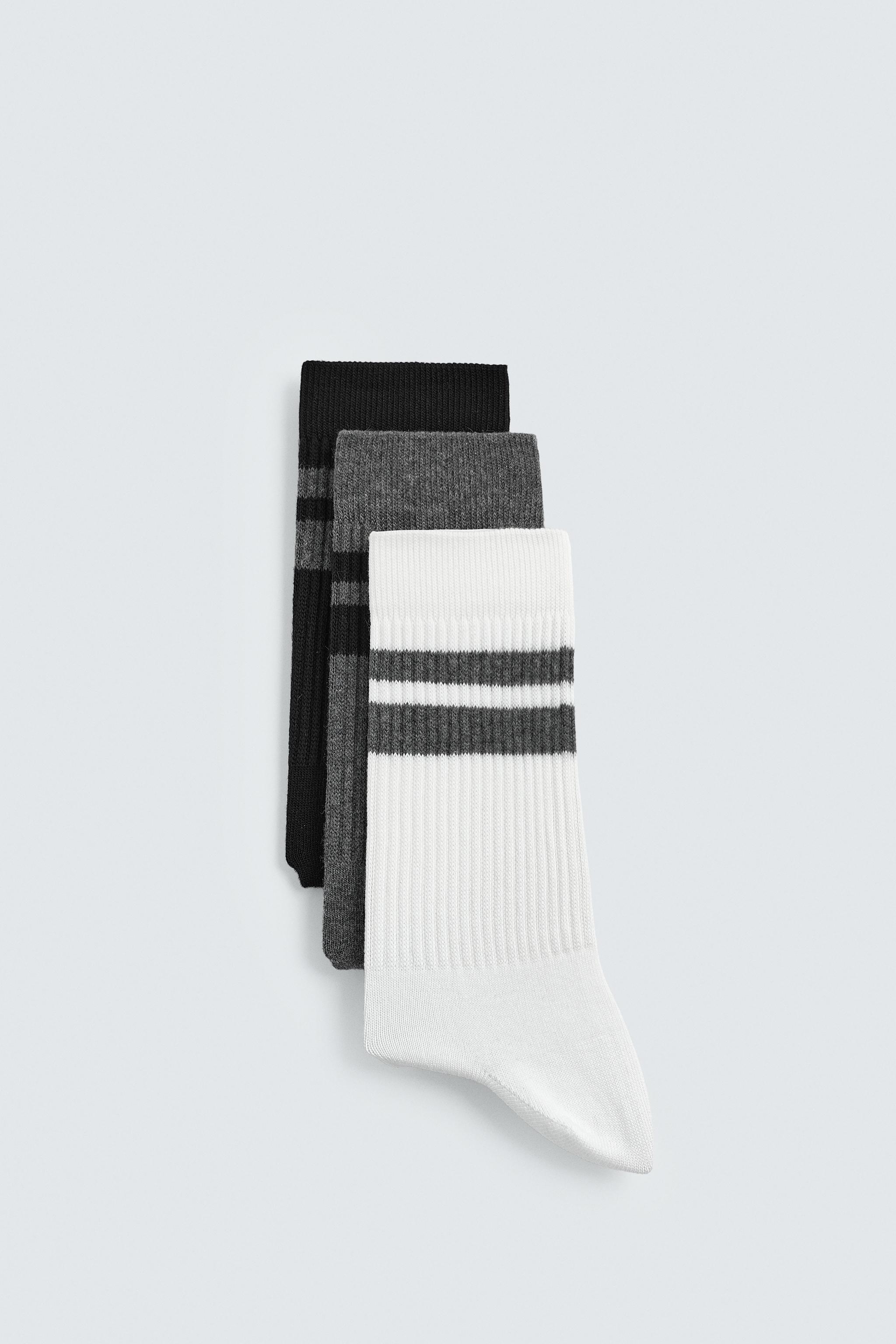 3-PACK STRIPED SOCKS