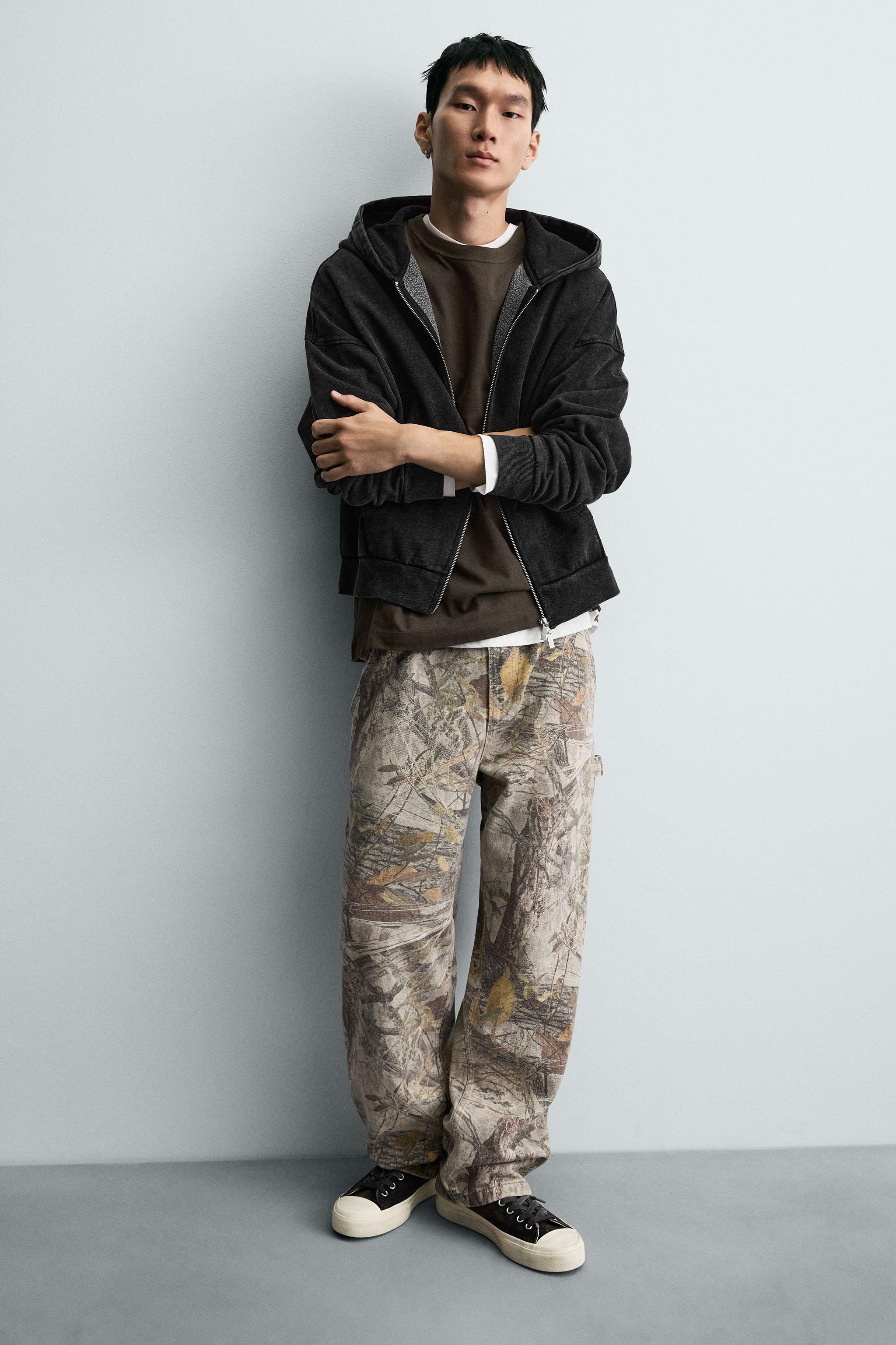 ABSTRACT PRINT CARPENTER PANTS