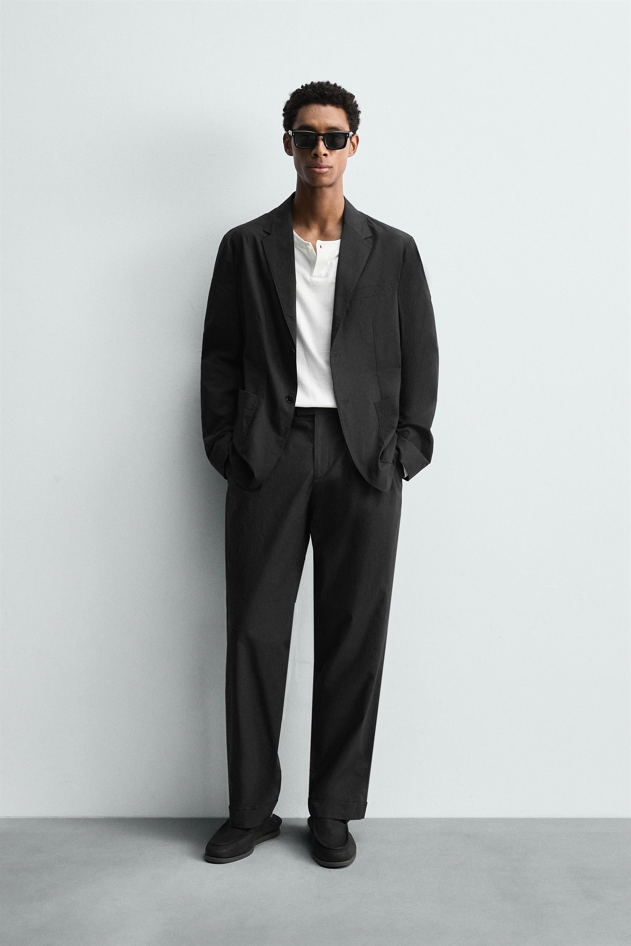 POPLIN SUIT BLAZER