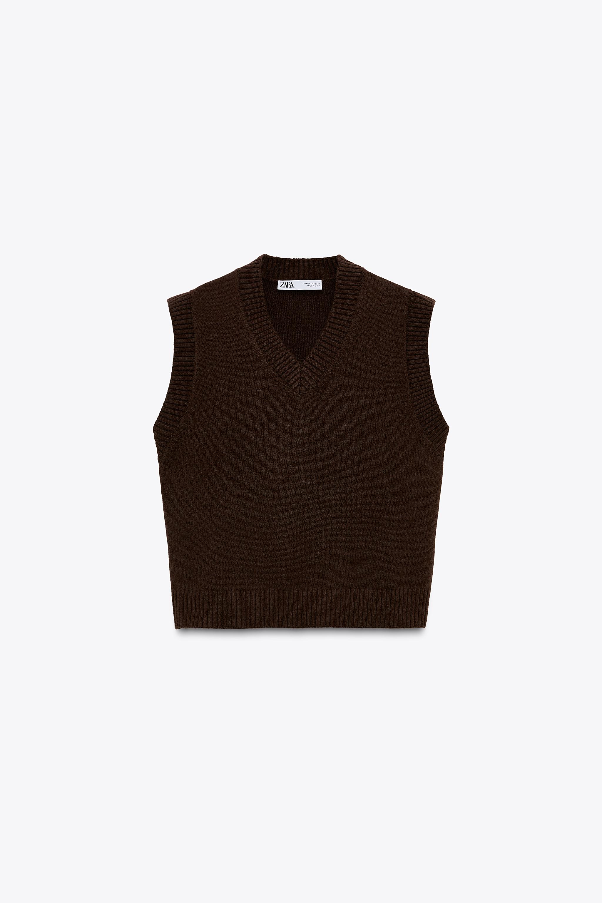 BASIC KNIT SWEATER VEST