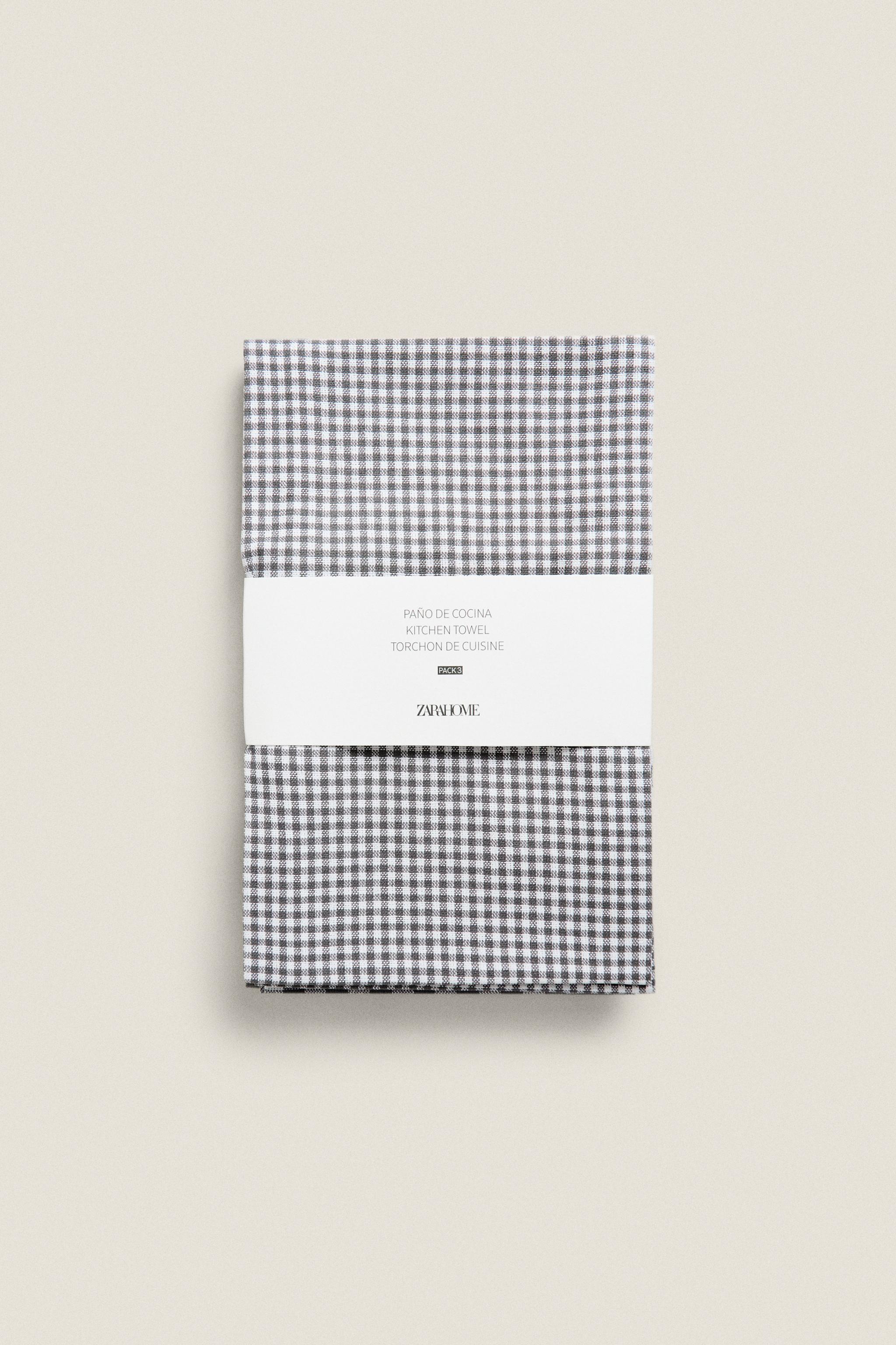 DYED THREAD KITCHEN TOWELS (SET OF 3)