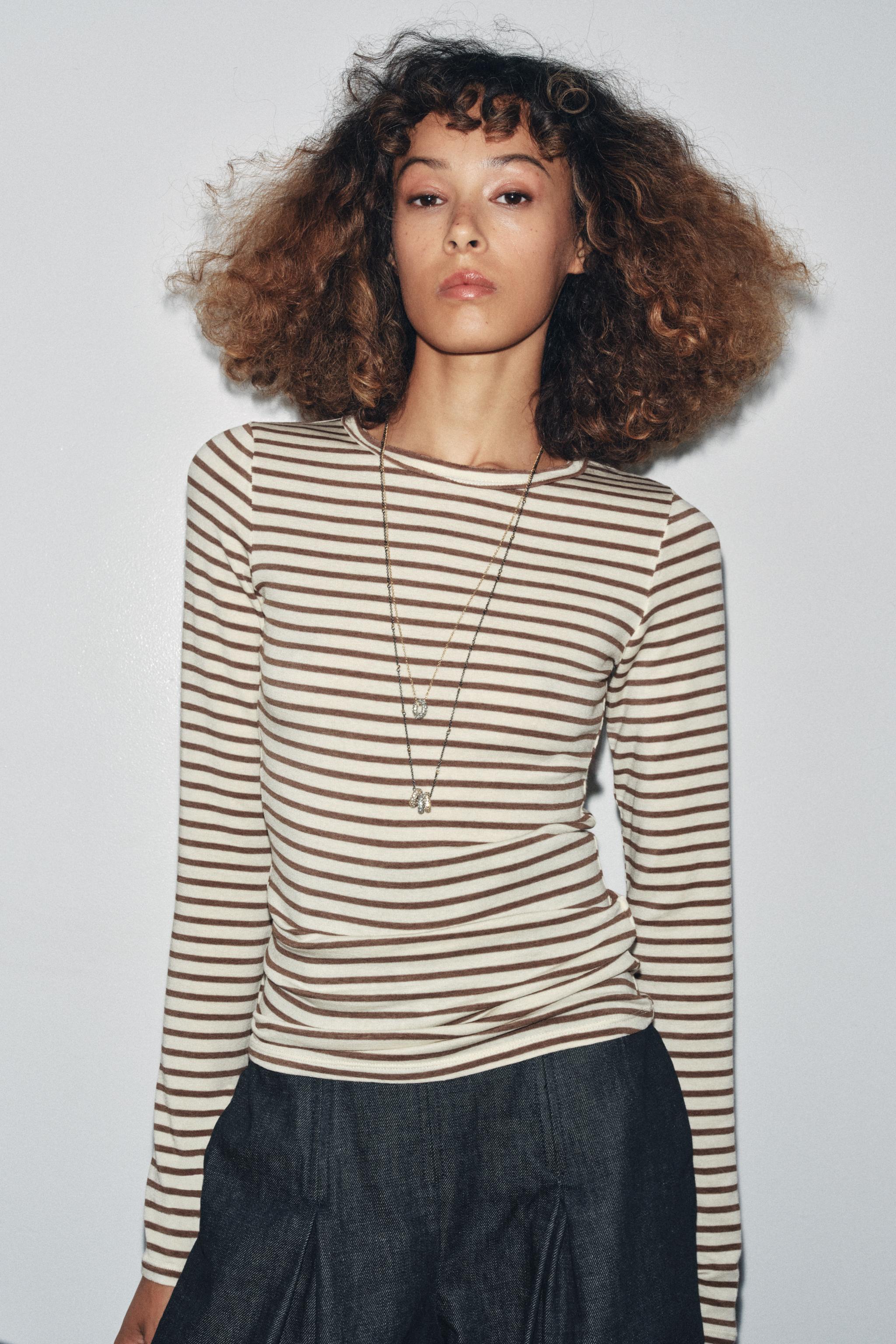 STRIPED LONG SLEEVE T-SHIRT