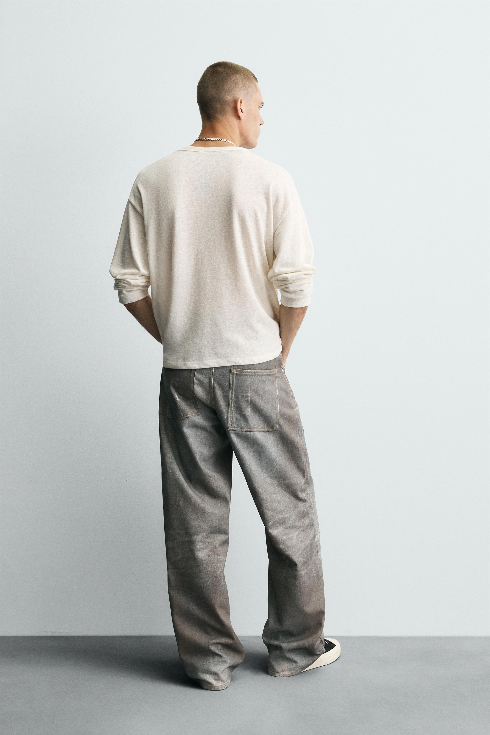 PRINTED BAGGY FIT JEANS