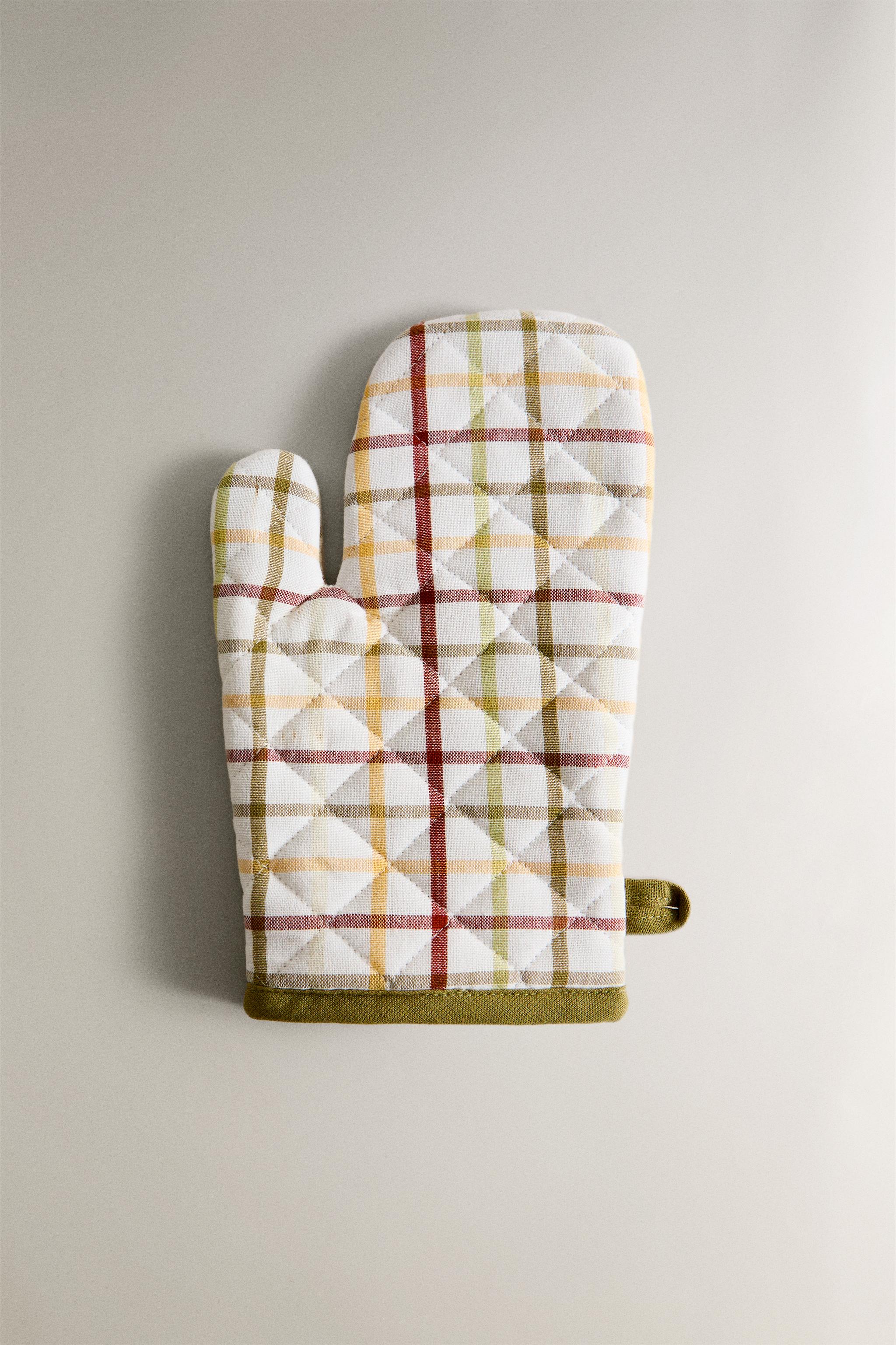 GINGHAM CHECK OVEN MITT