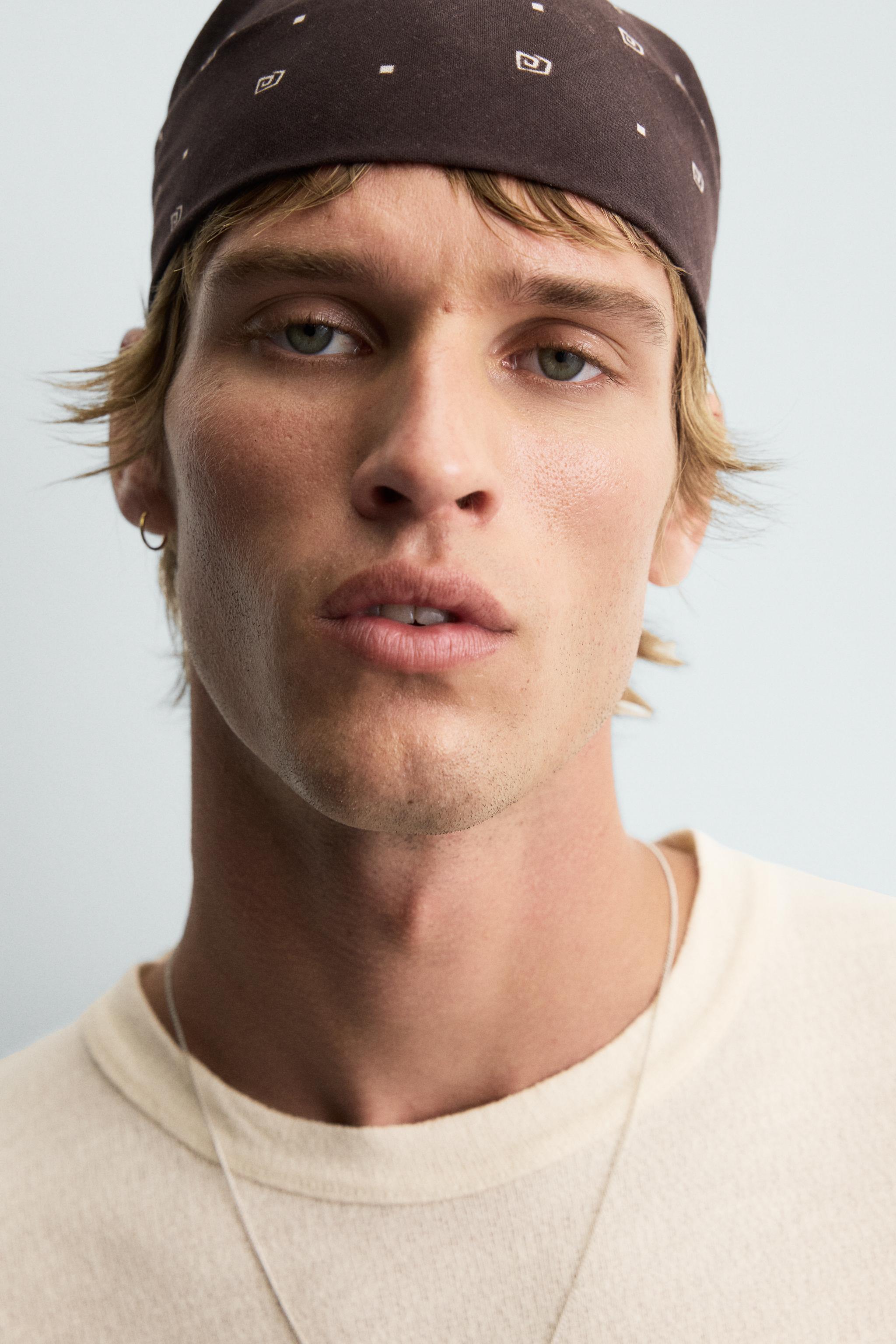 WASHED PRINT KNIT T-SHIRT