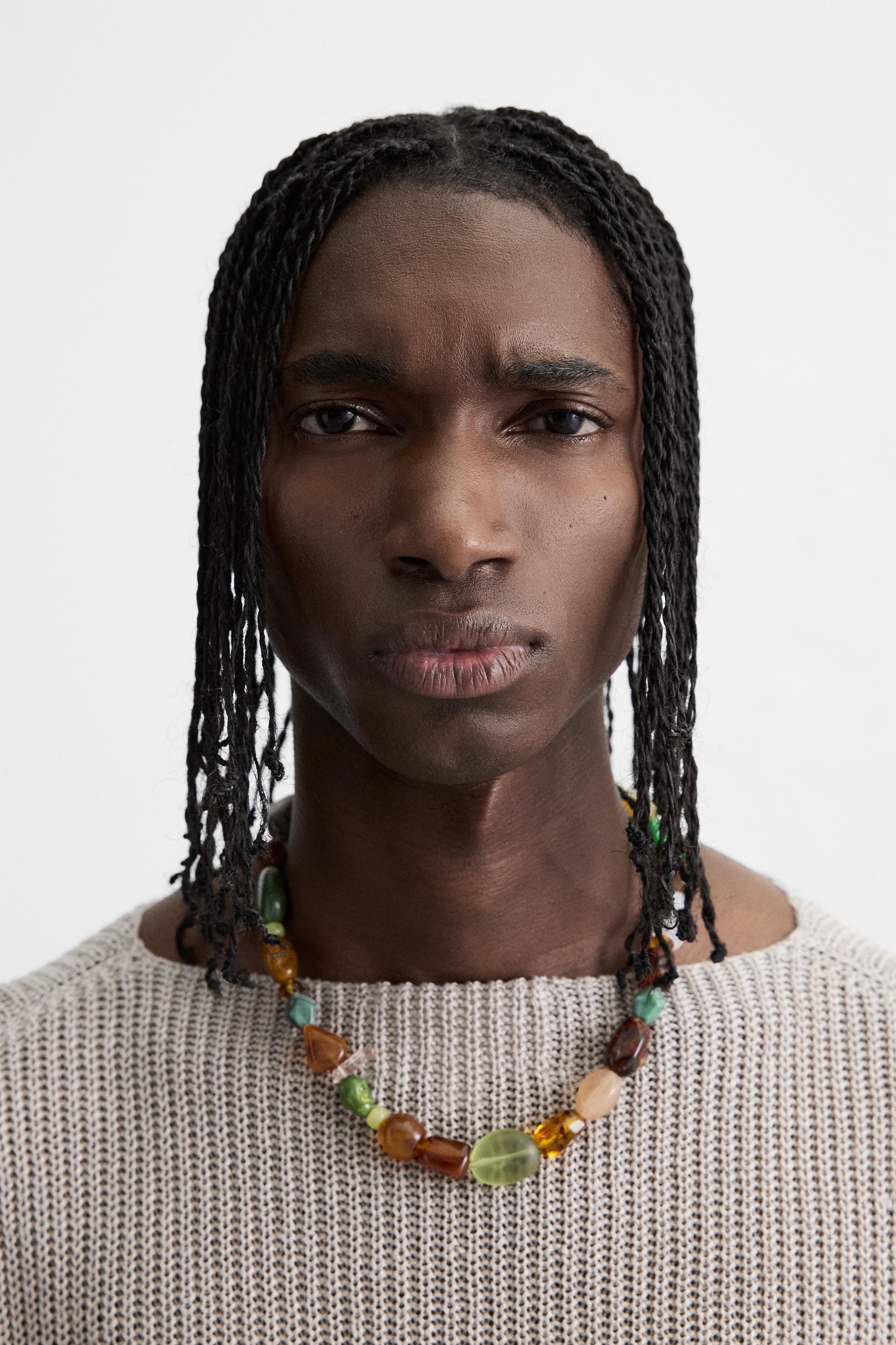 CONTRAST BEAD NECKLACE