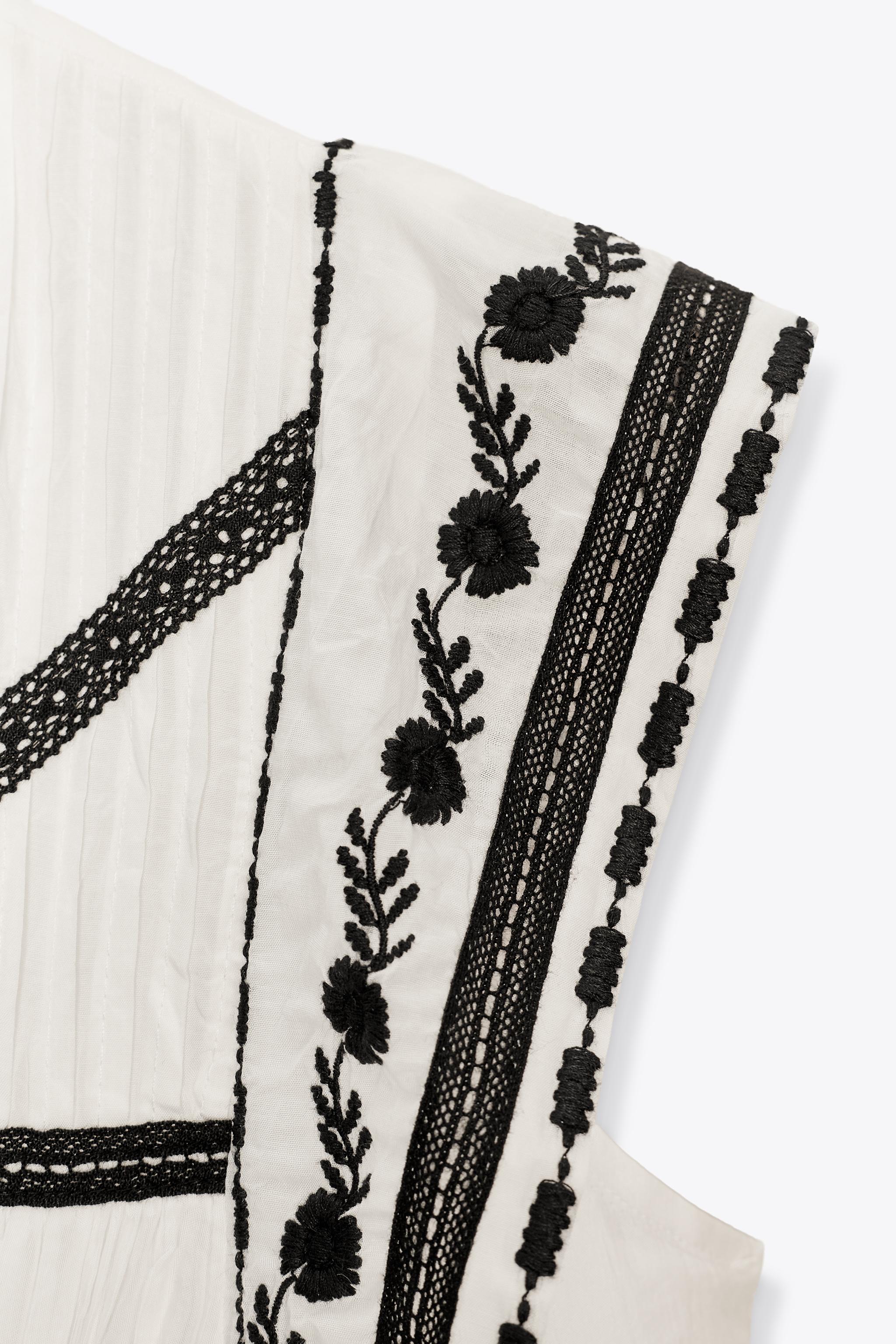 ZW COLLECTION EMBROIDERED SHORT DRESS