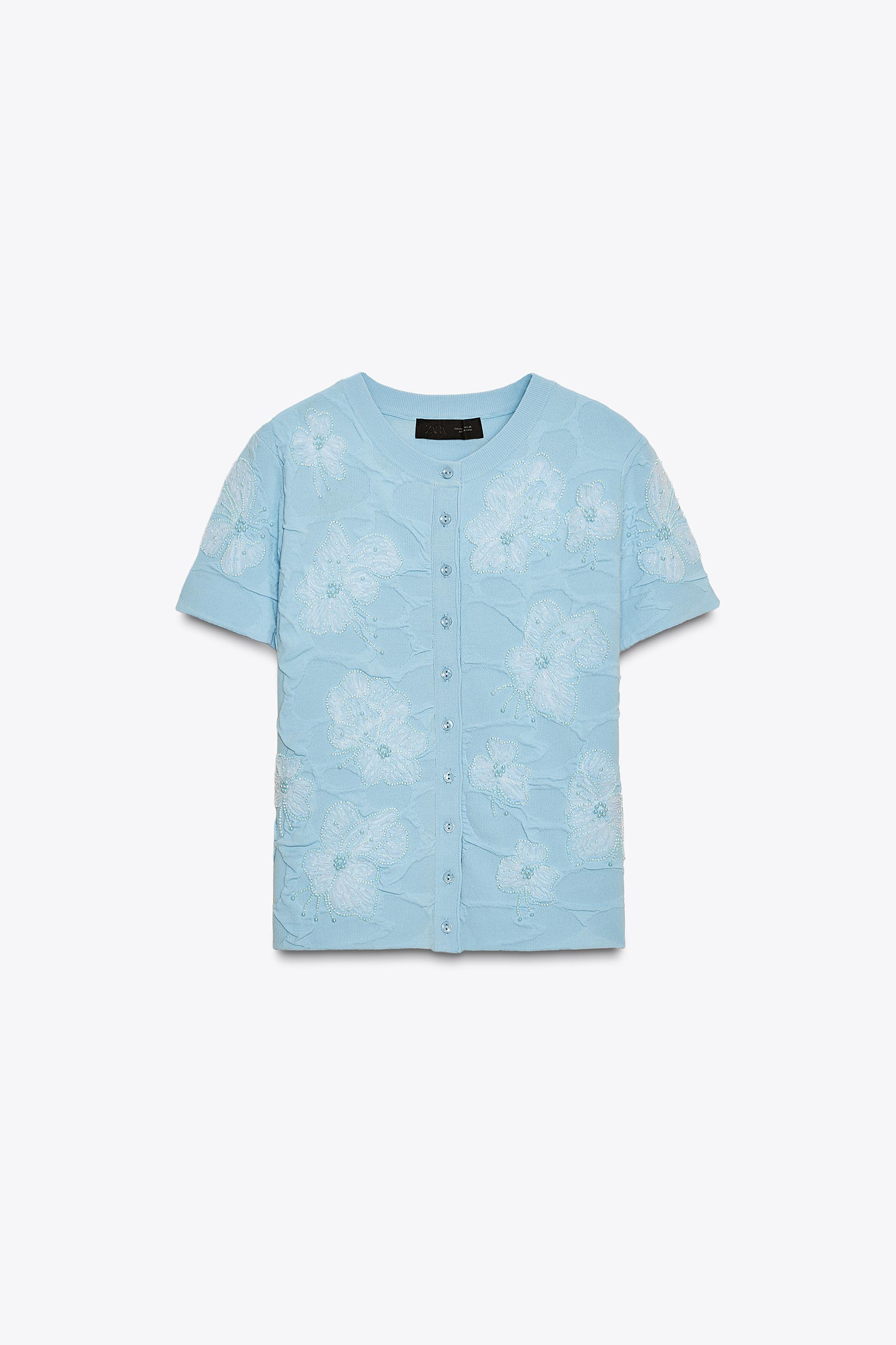 BEADED KNIT CARDIGAN