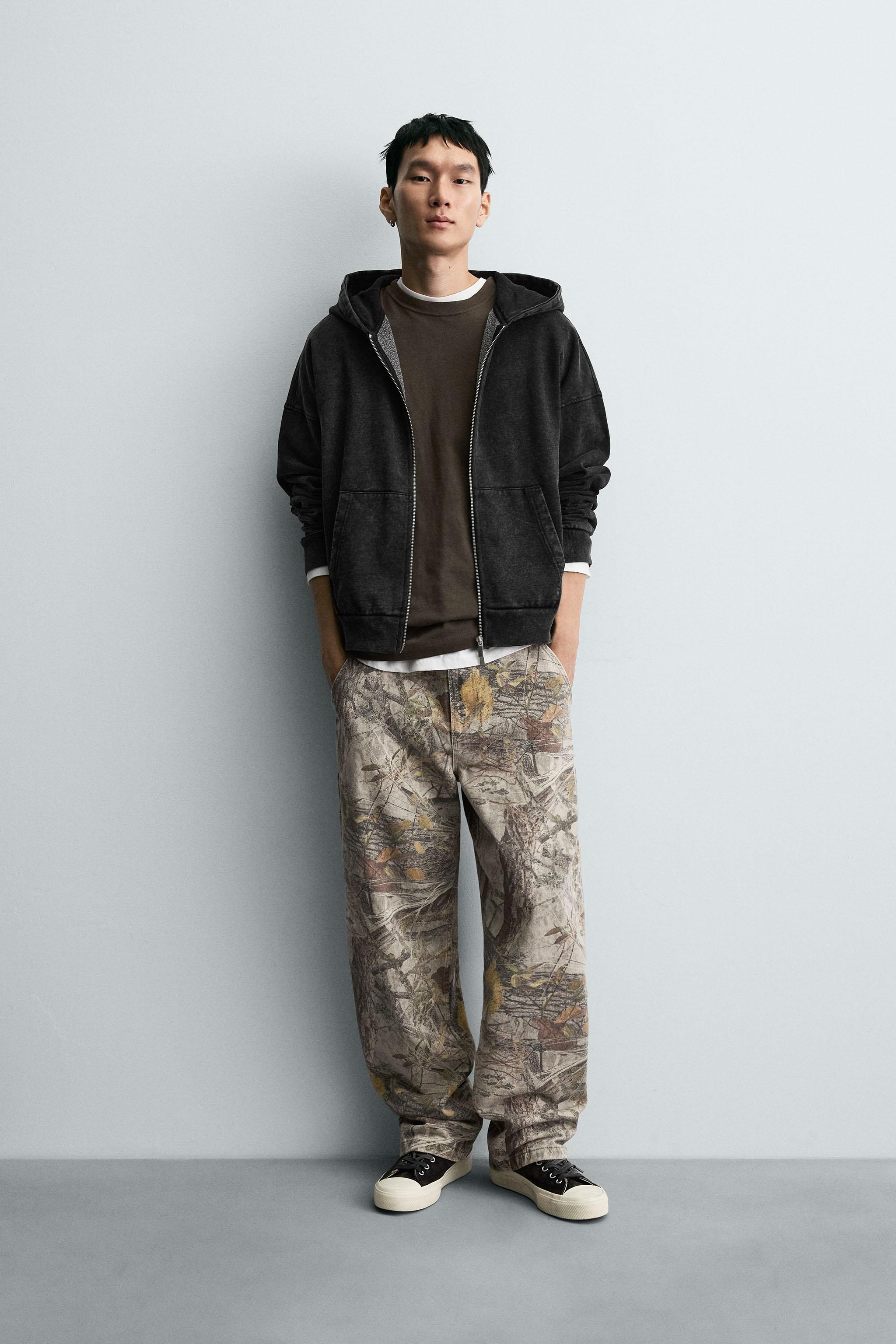 ABSTRACT PRINT CARPENTER PANTS