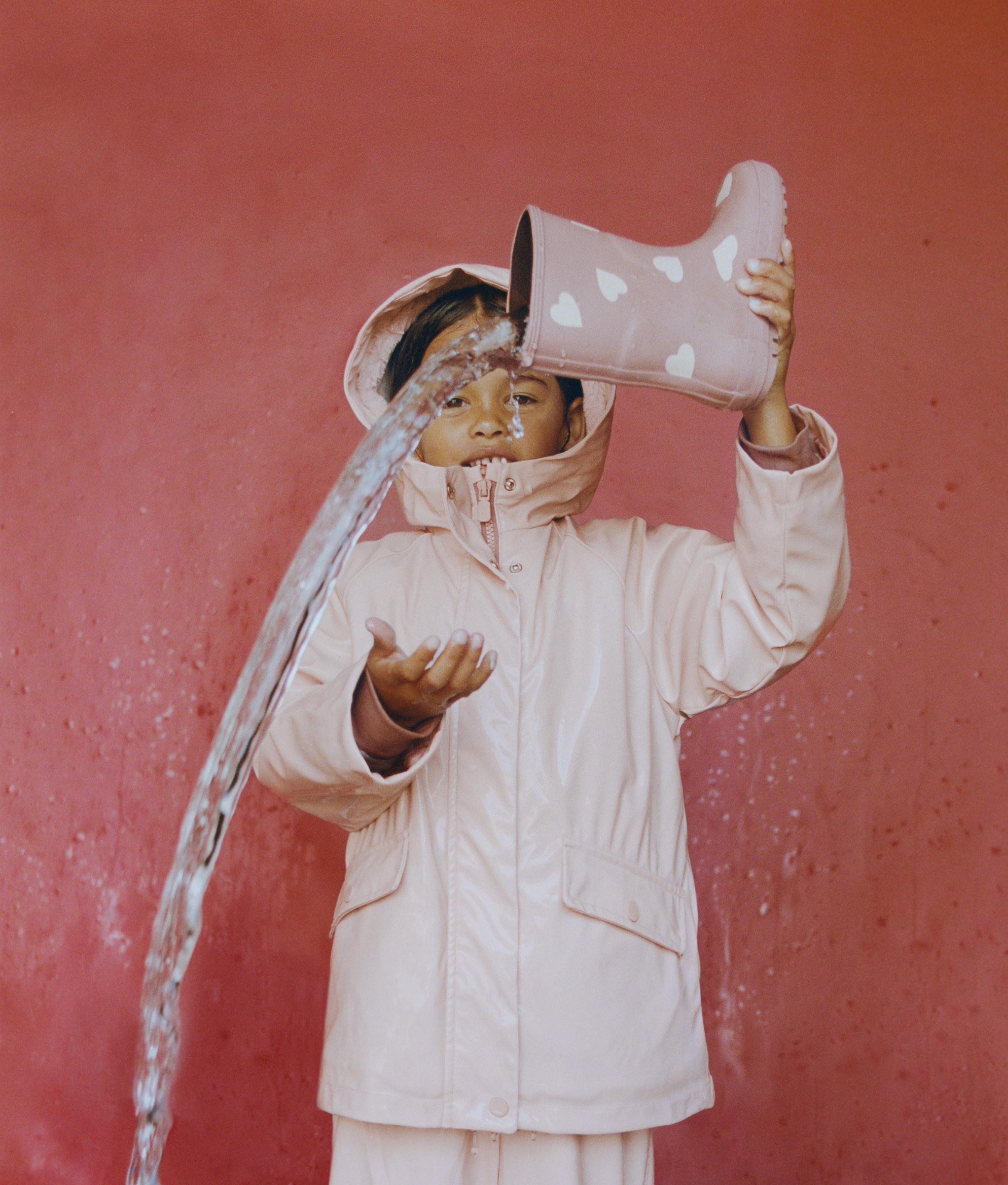 WATER REPELLENT COATED FUR EFFECT JACKET