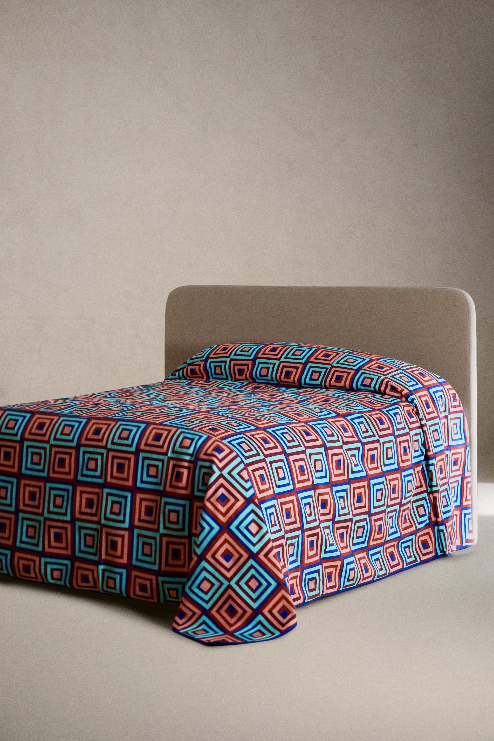 COTTON BEDSPREAD SQUARES X COLLAGERIE