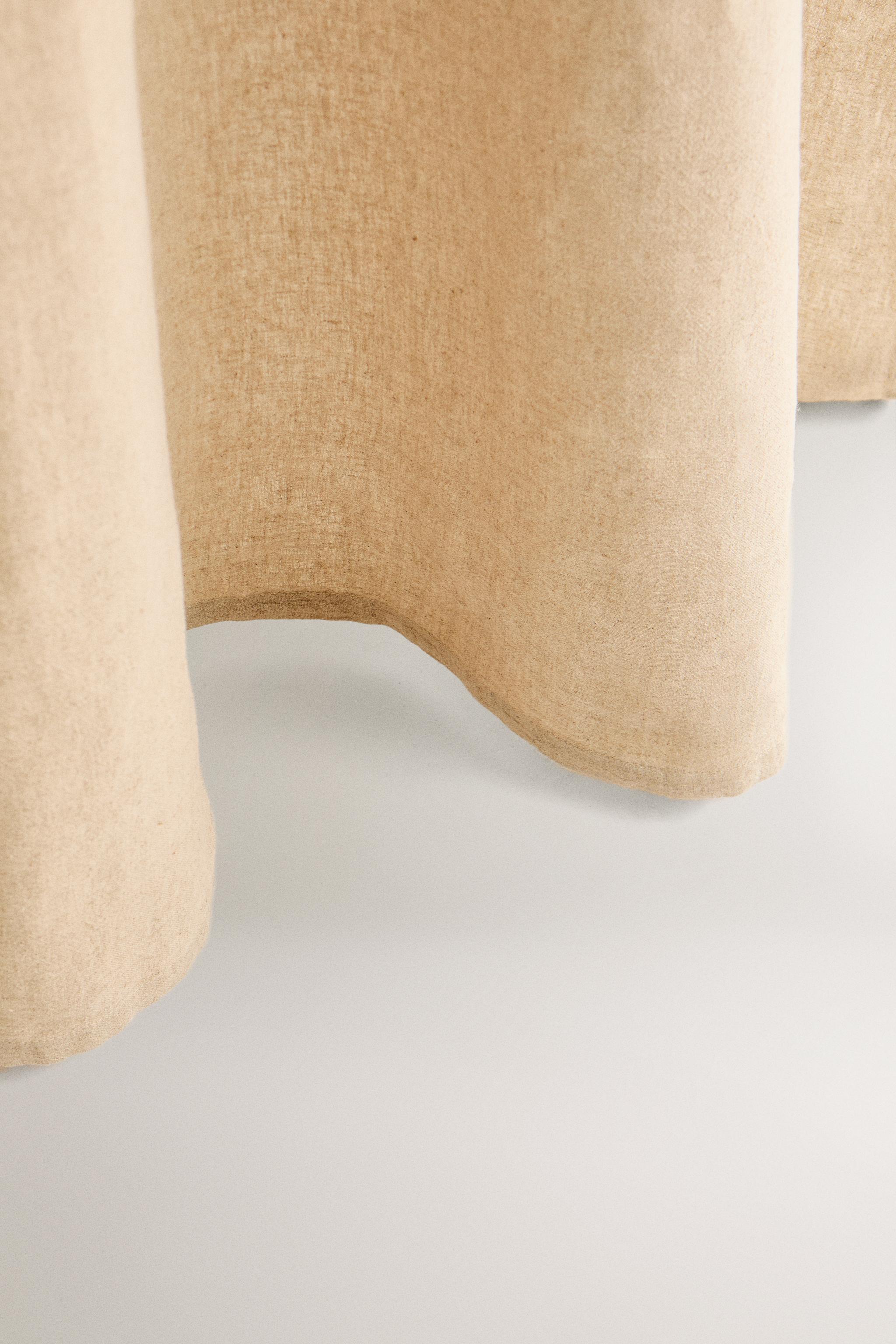 MEDIUM OPACITY FADED LINEN CURTAIN