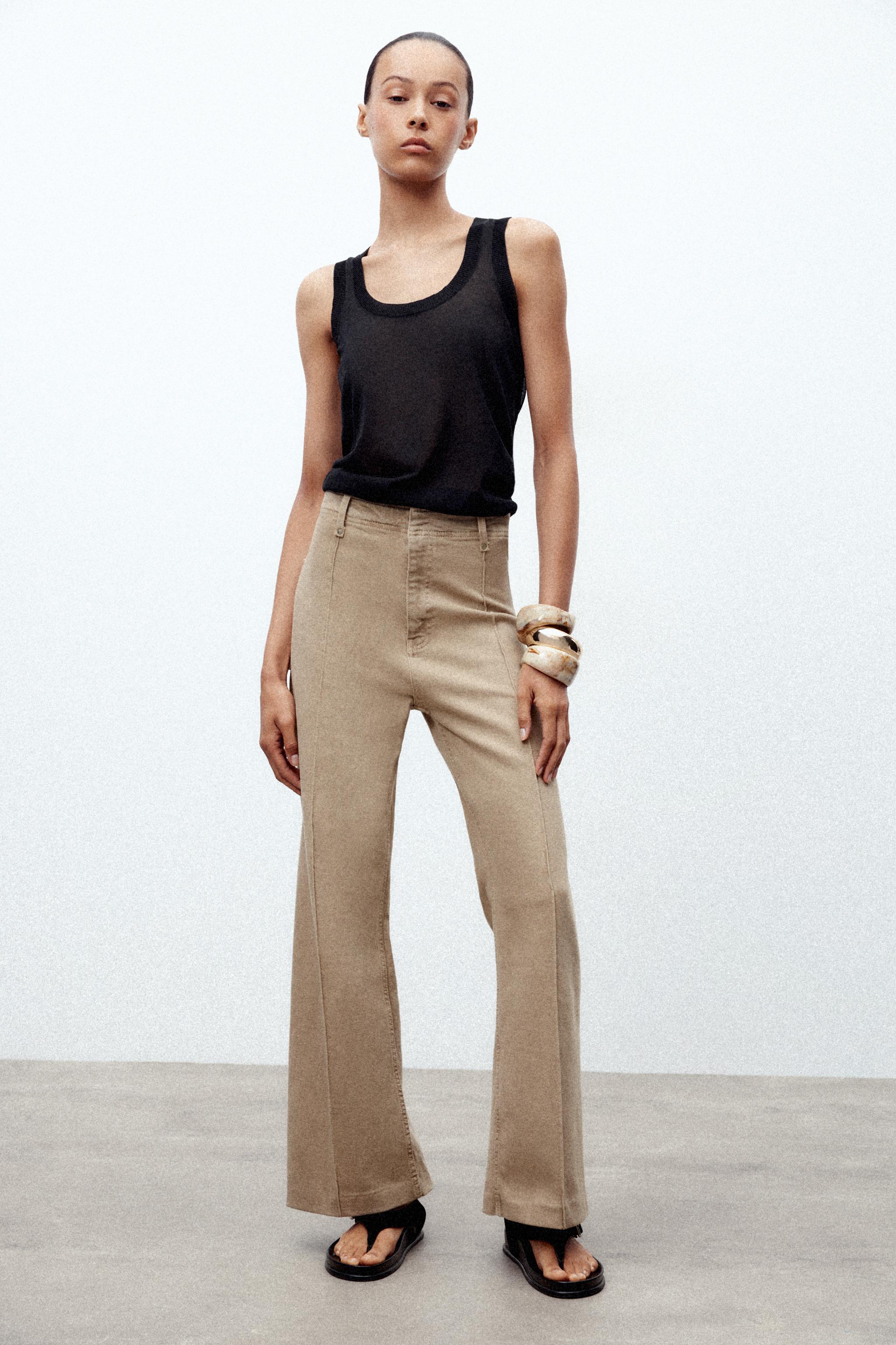 ZW COLLECTION TAILORED WIDE LEG HI-RISE JEANS
