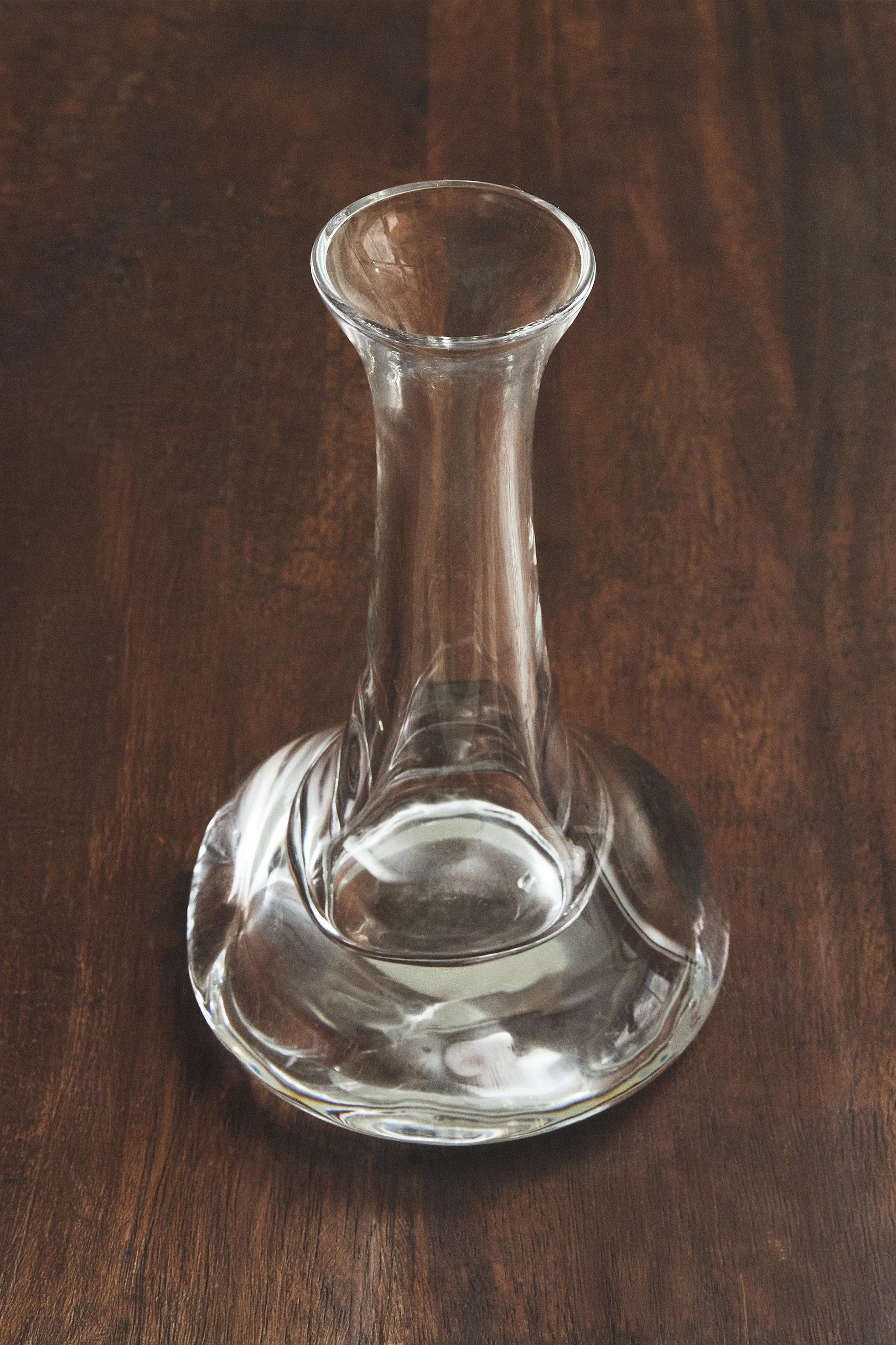 LONG NECK GLASS VASE