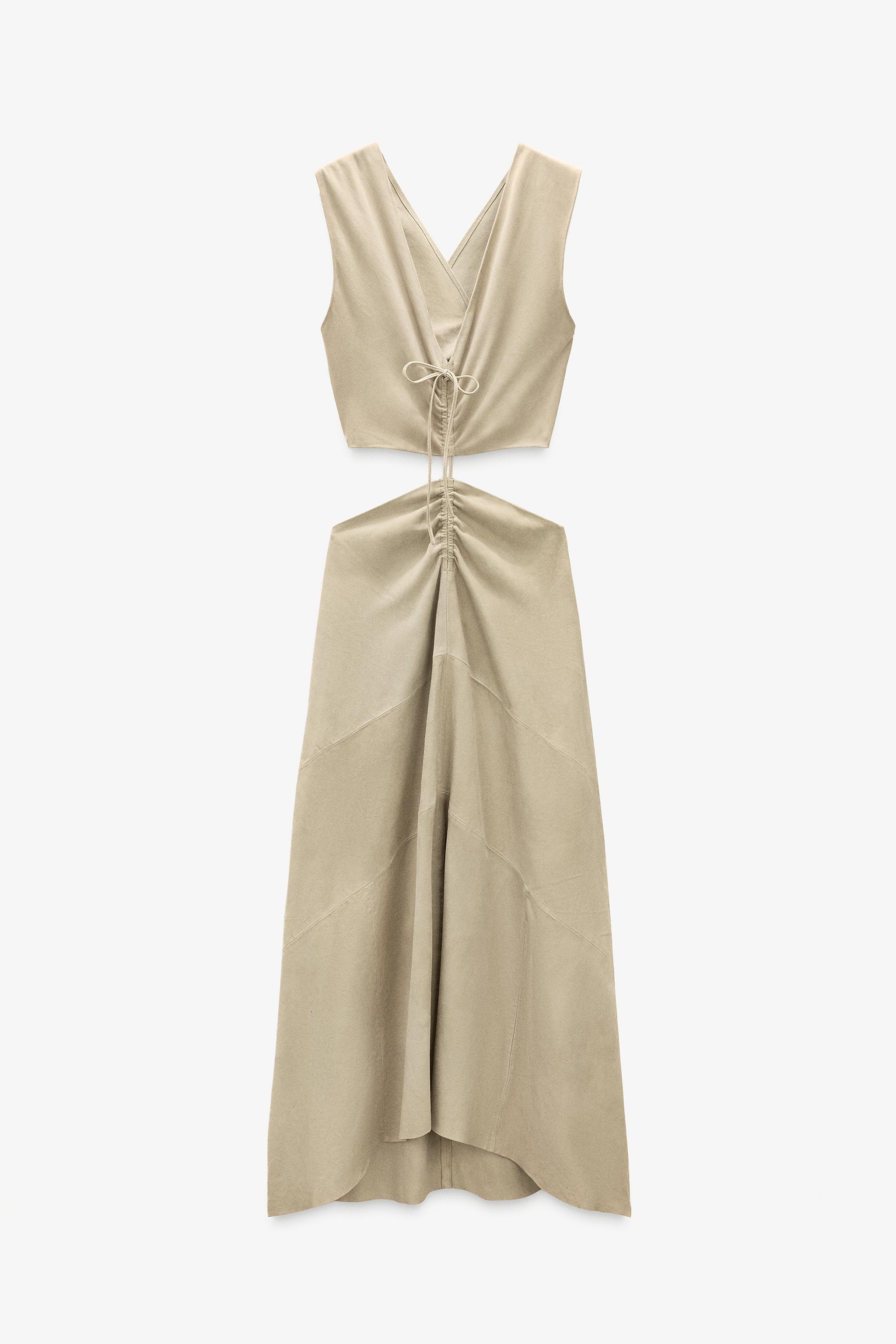 LIMITED EDITION SUEDE CUT-OUT DRESS