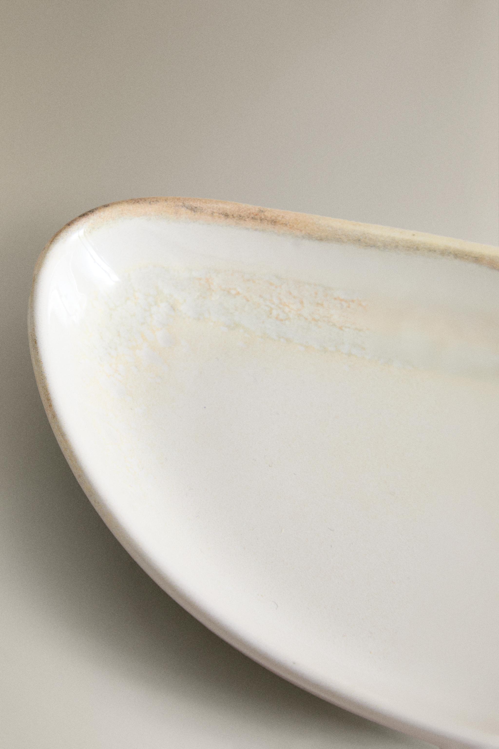 ECRU STONEWARE MINI PLATE