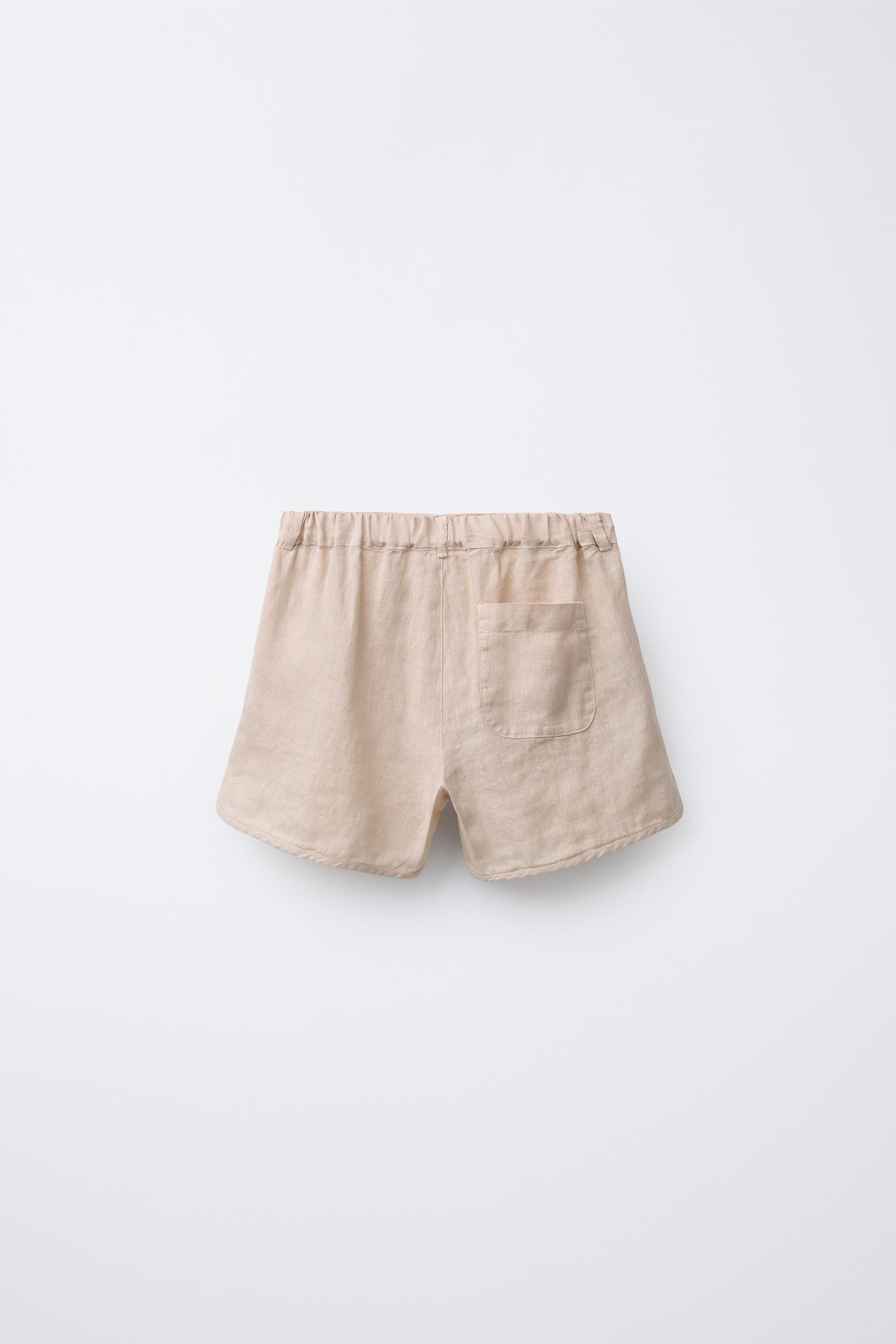100% LINEN SHORTS