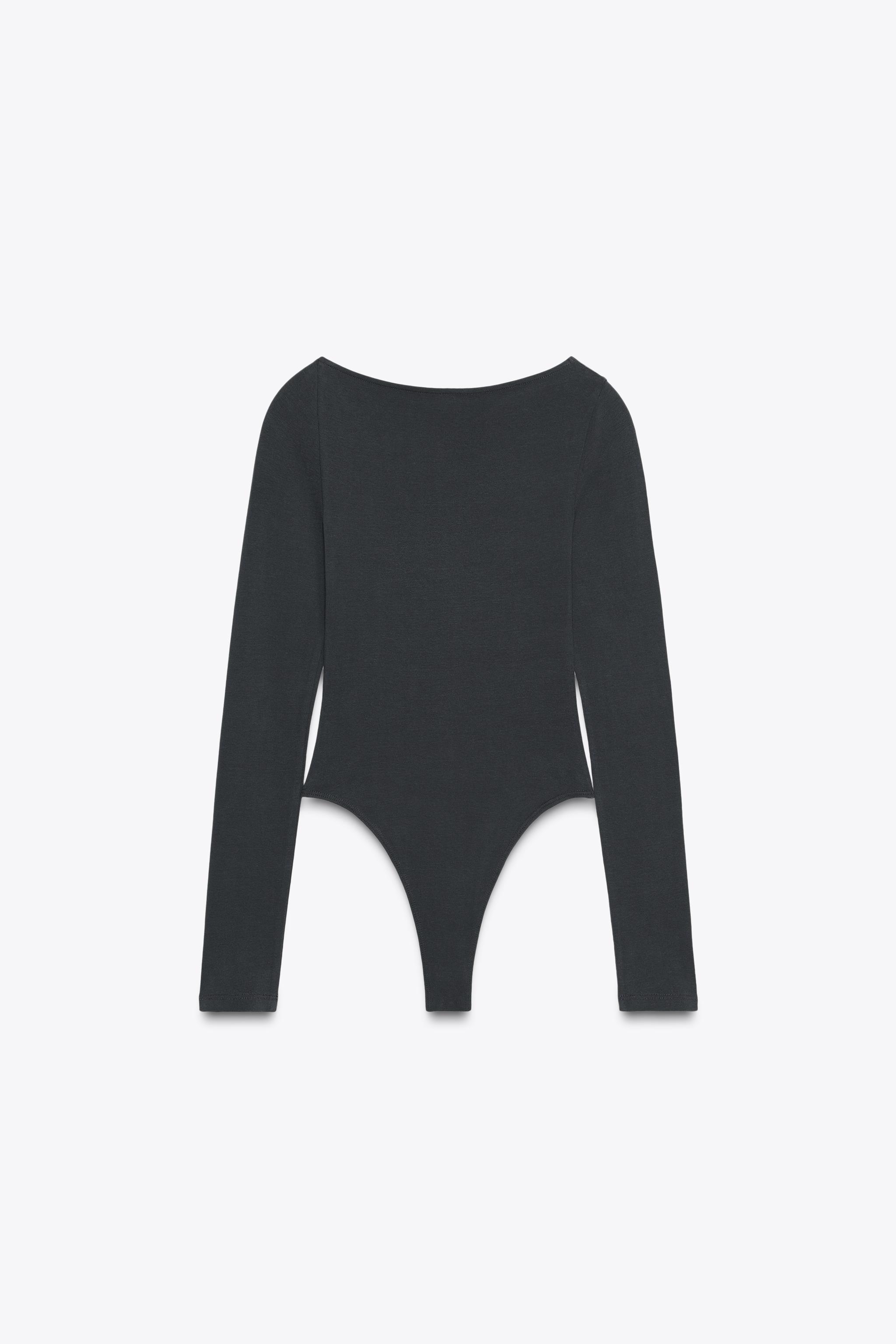 ASYMMETRIC LONG SLEEVE BODYSUIT