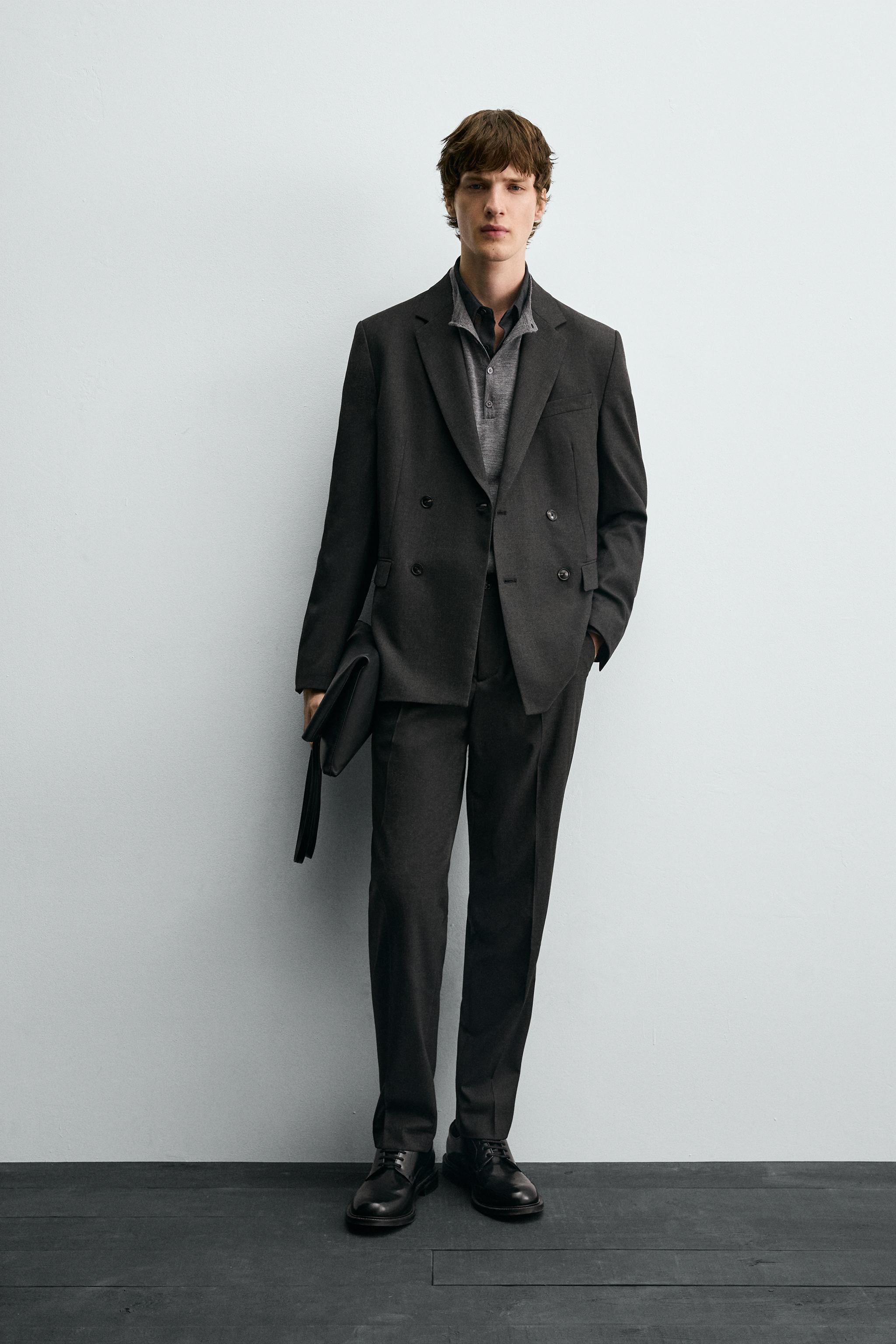 DOUBLE BREASTED SUIT BLAZER