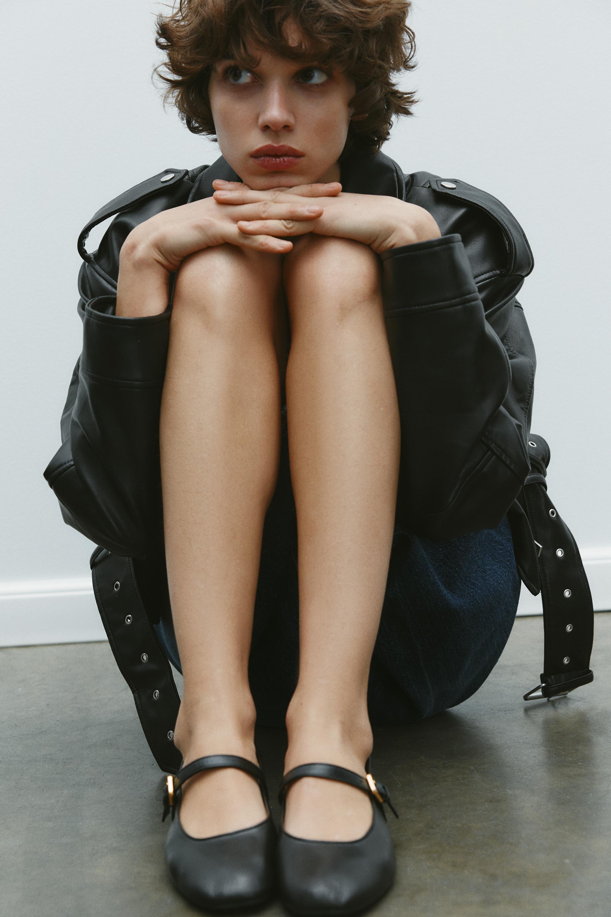 LEATHER BALLET FLATS 50TH ANNIVERSARY