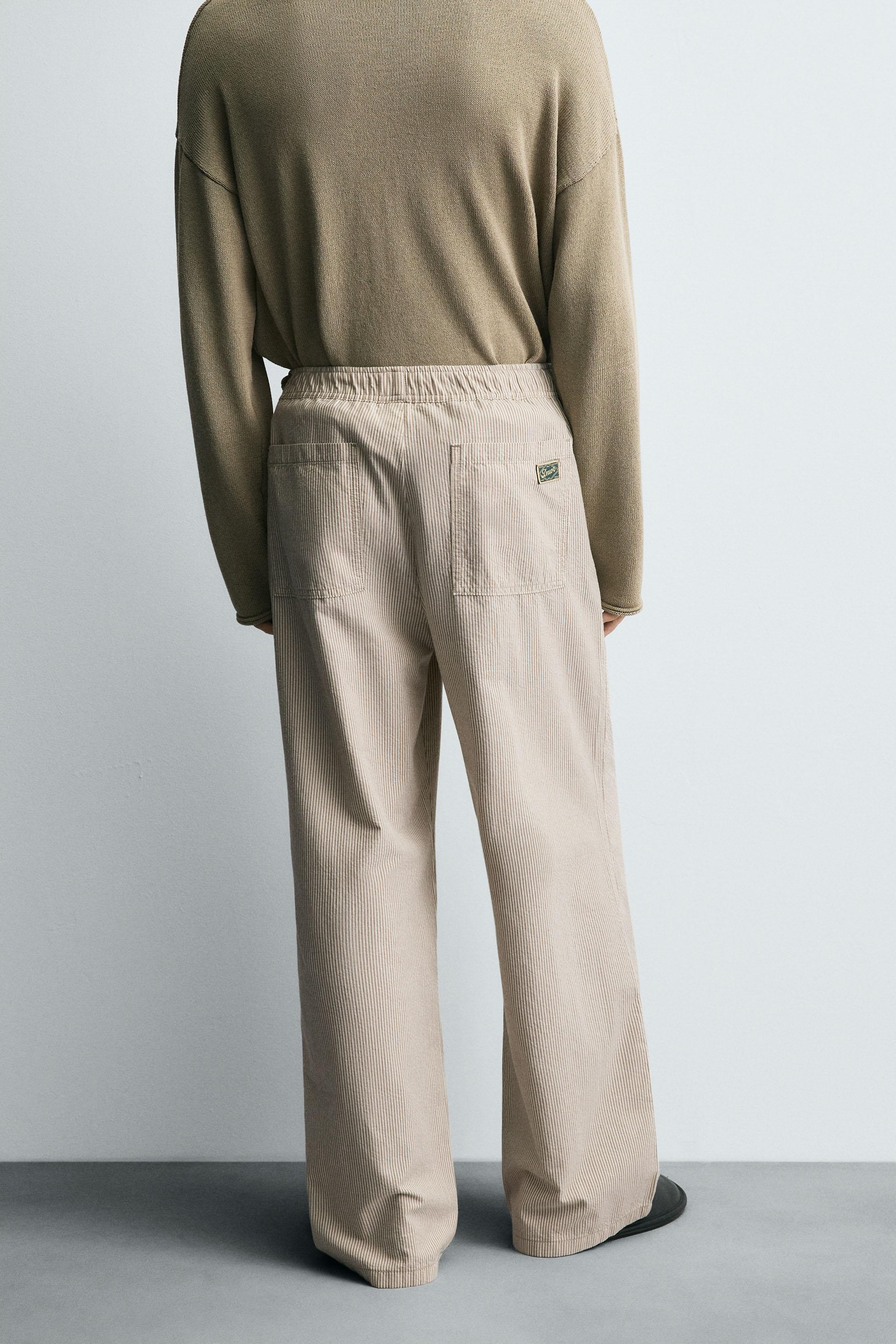 RELAXED FIT STRIPE PANTS