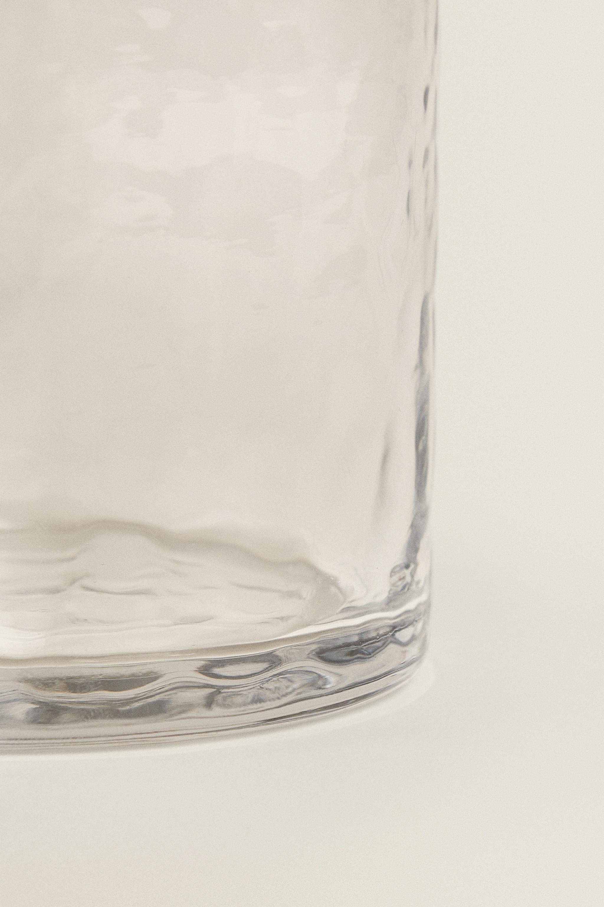 HAMMERED GLASS TUMBLER