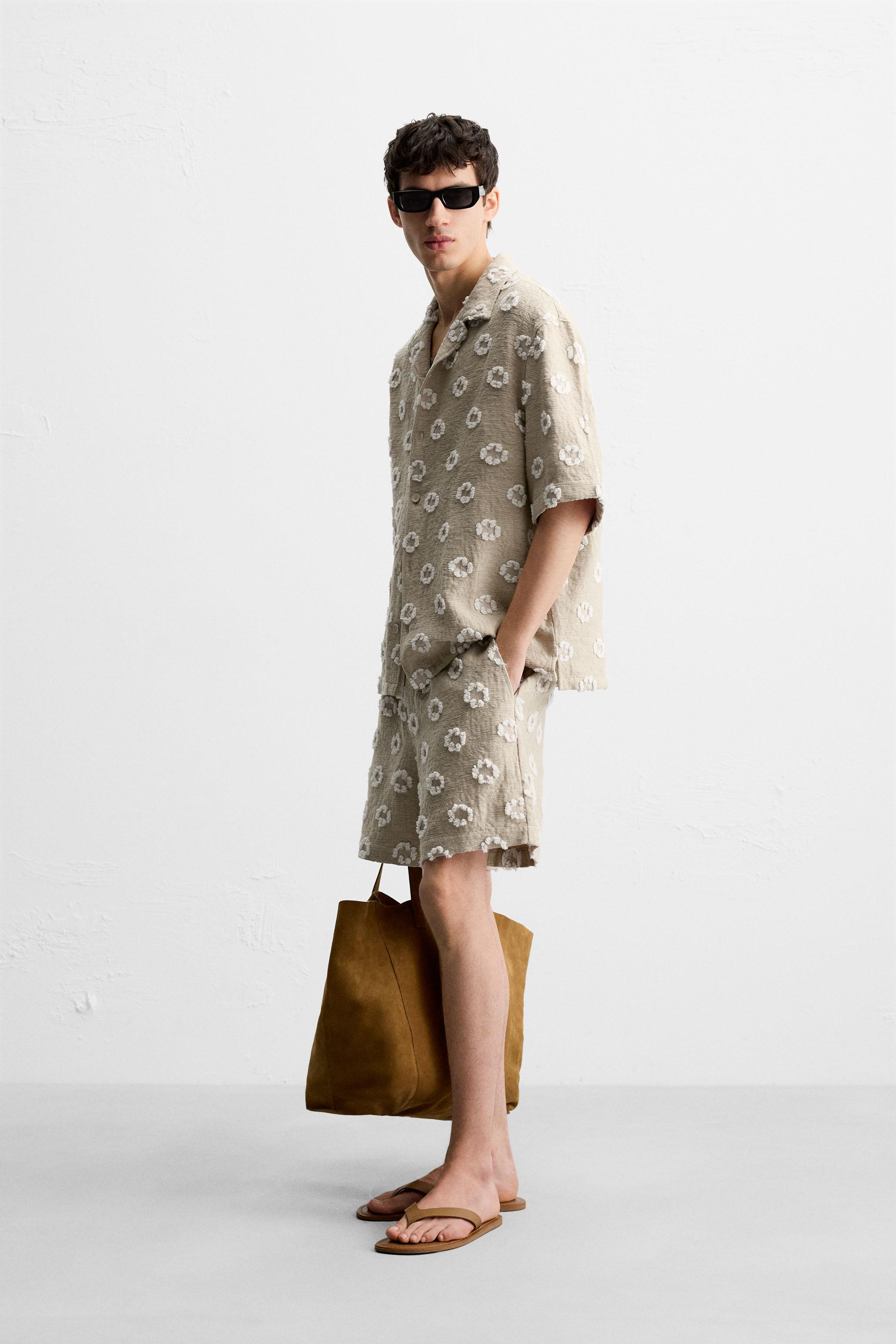 JACQUARD TEXTURED SHORTS