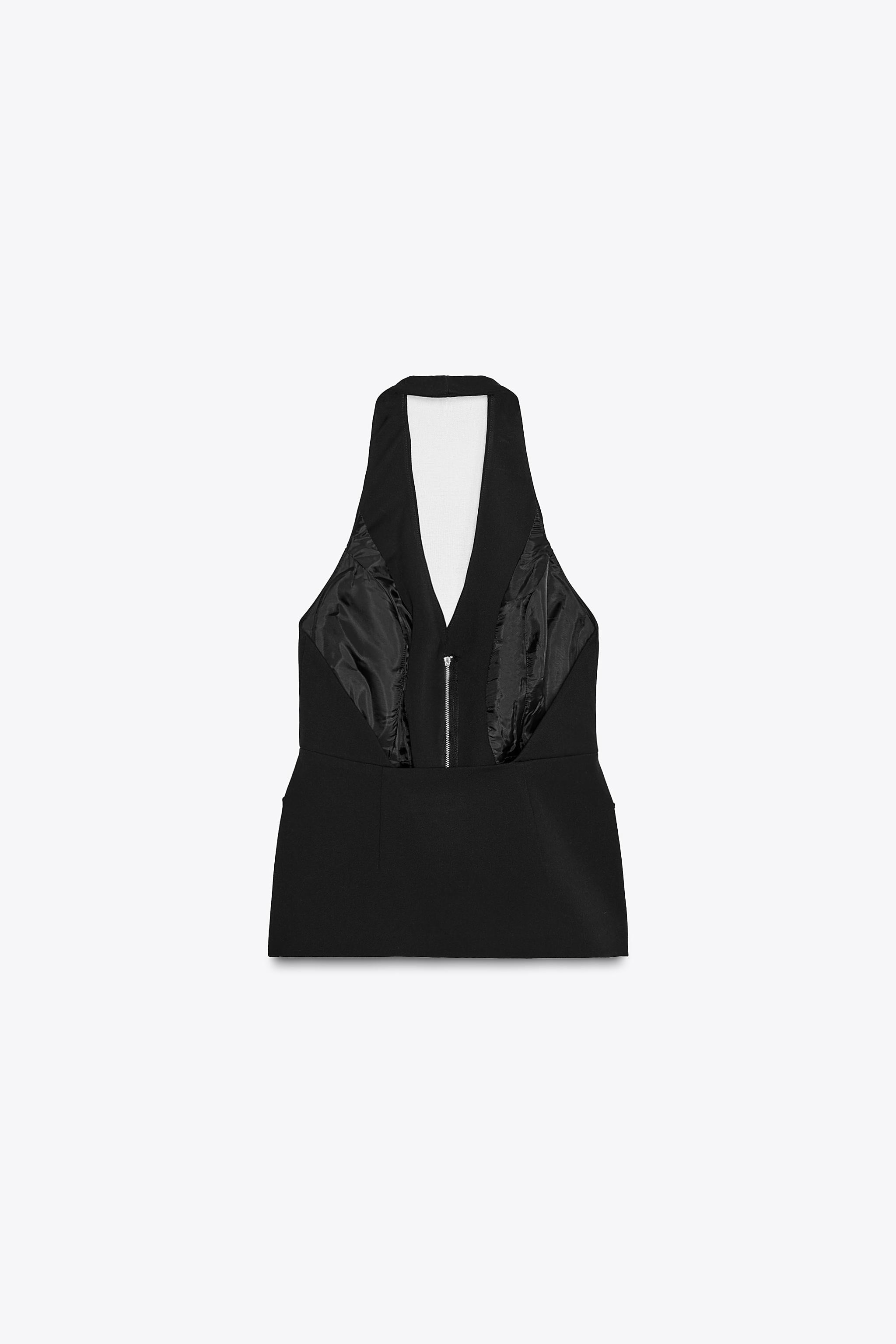 HALTER VEST WITH FLAPS