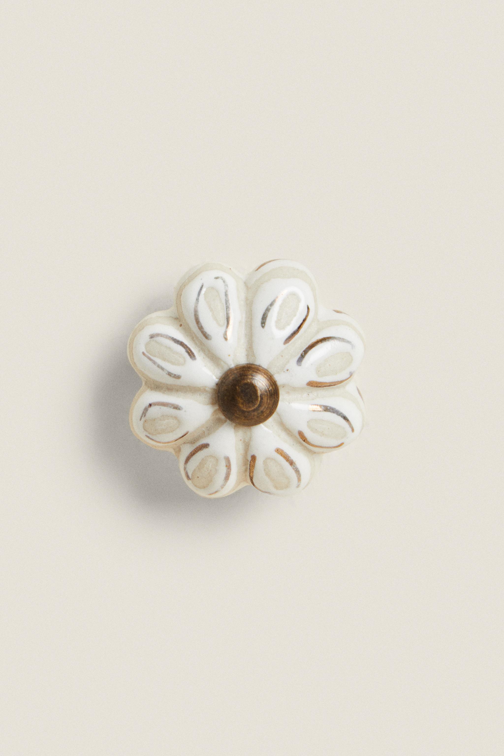 SET OF CERAMIC FLOWER KNOBS (SET OF 2)