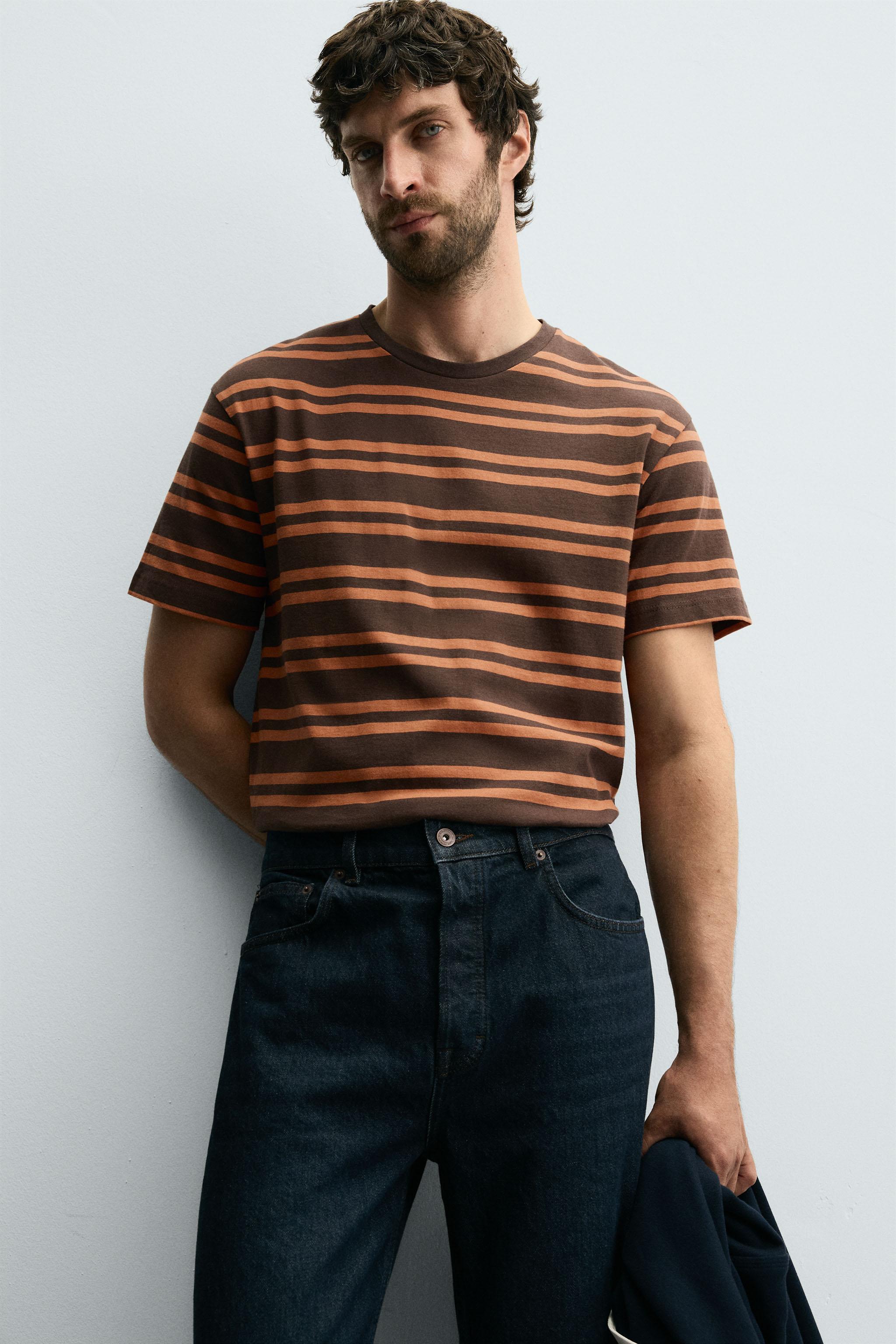 STRIPED JACQUARD T-SHIRT