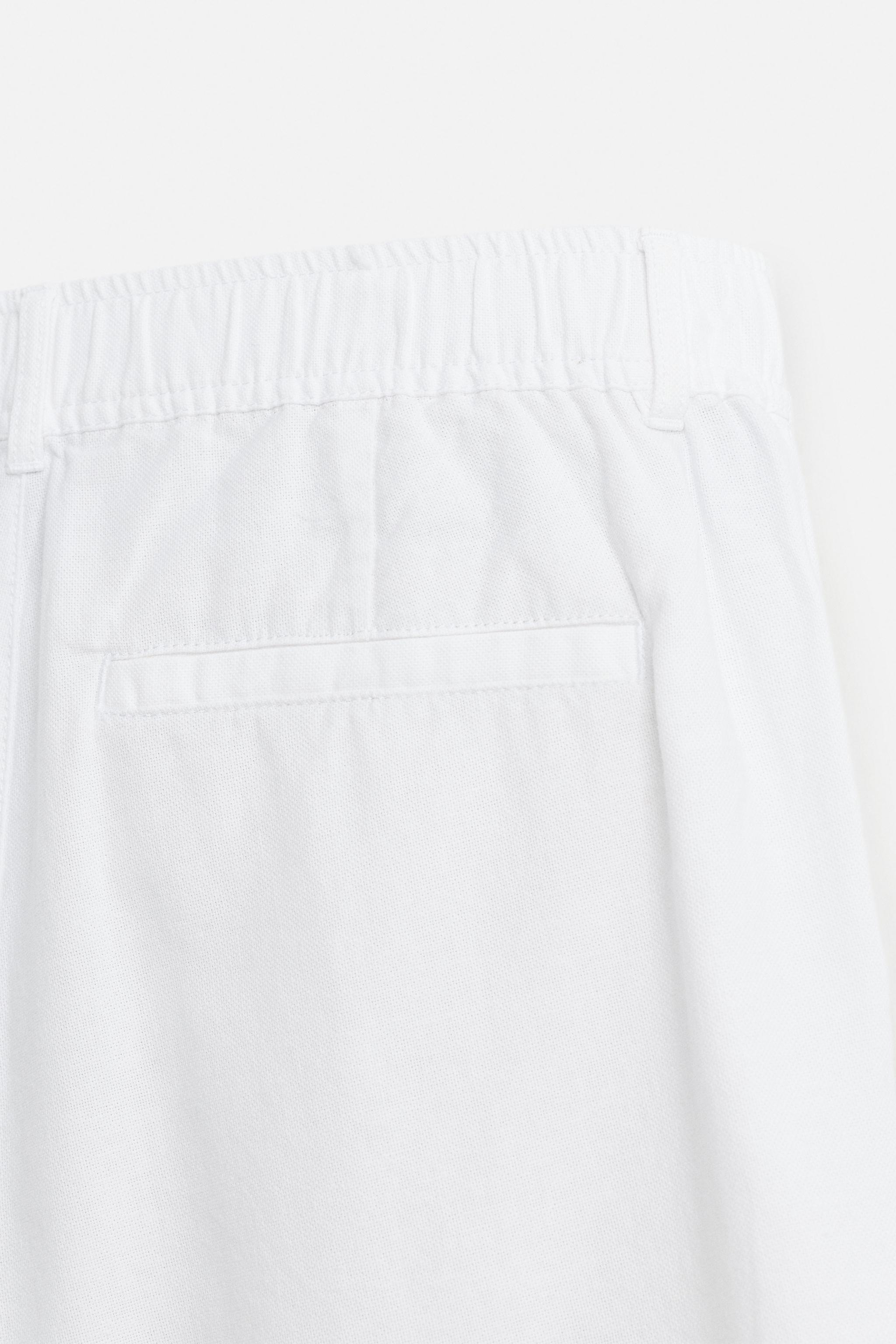 COTTON LINEN SHORTS