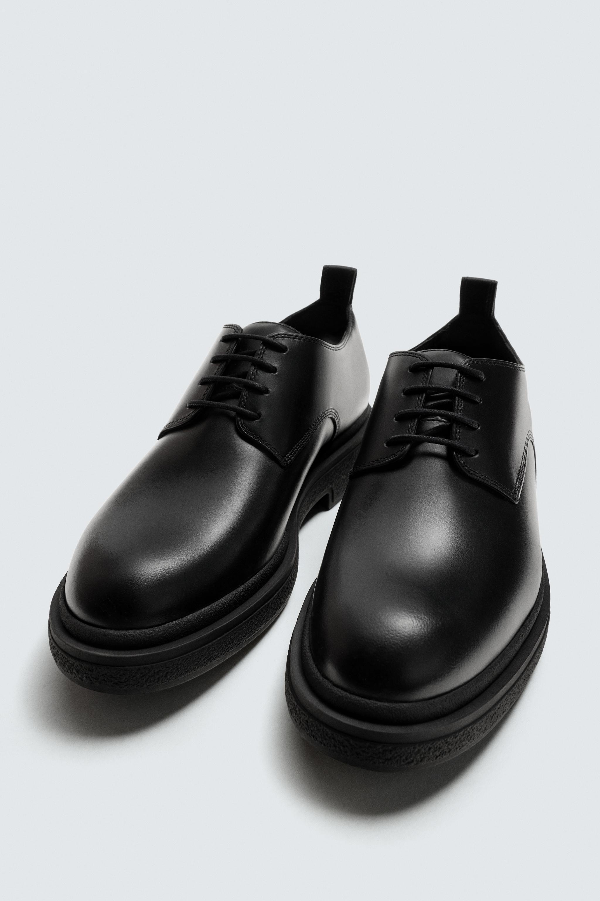 THICK SOLE LEATHER SHOES