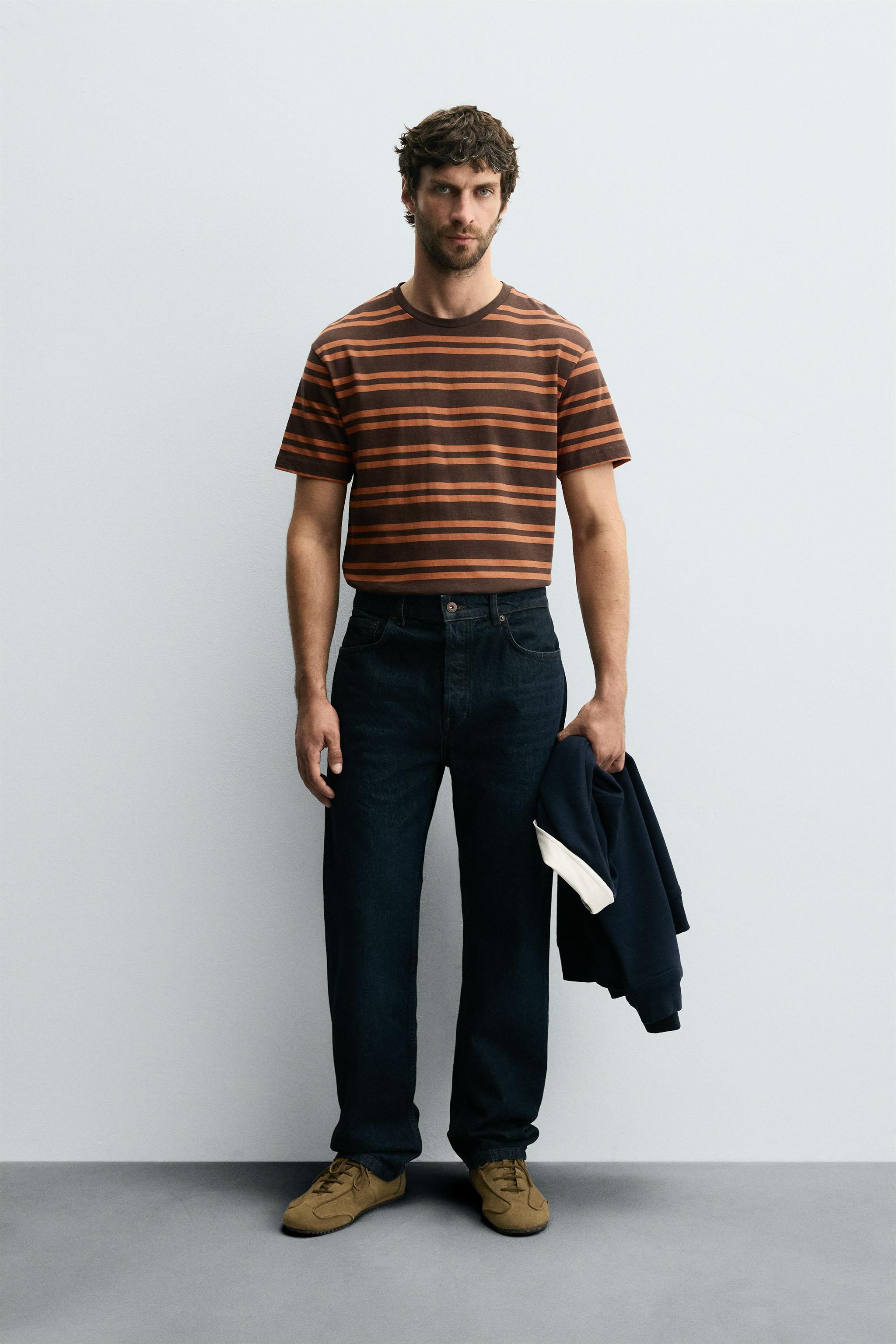 STRIPED JACQUARD T-SHIRT