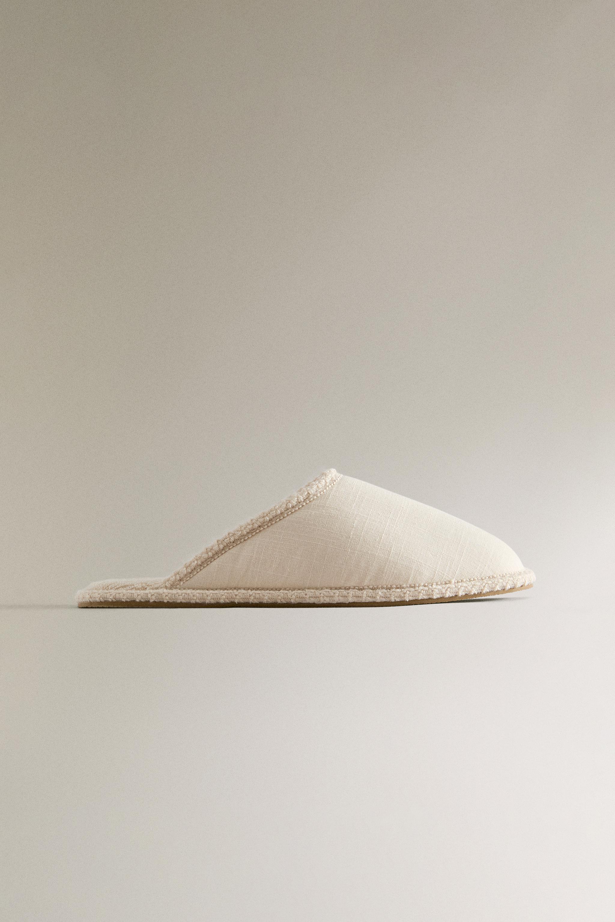 COTTON MULE SLIPPERS